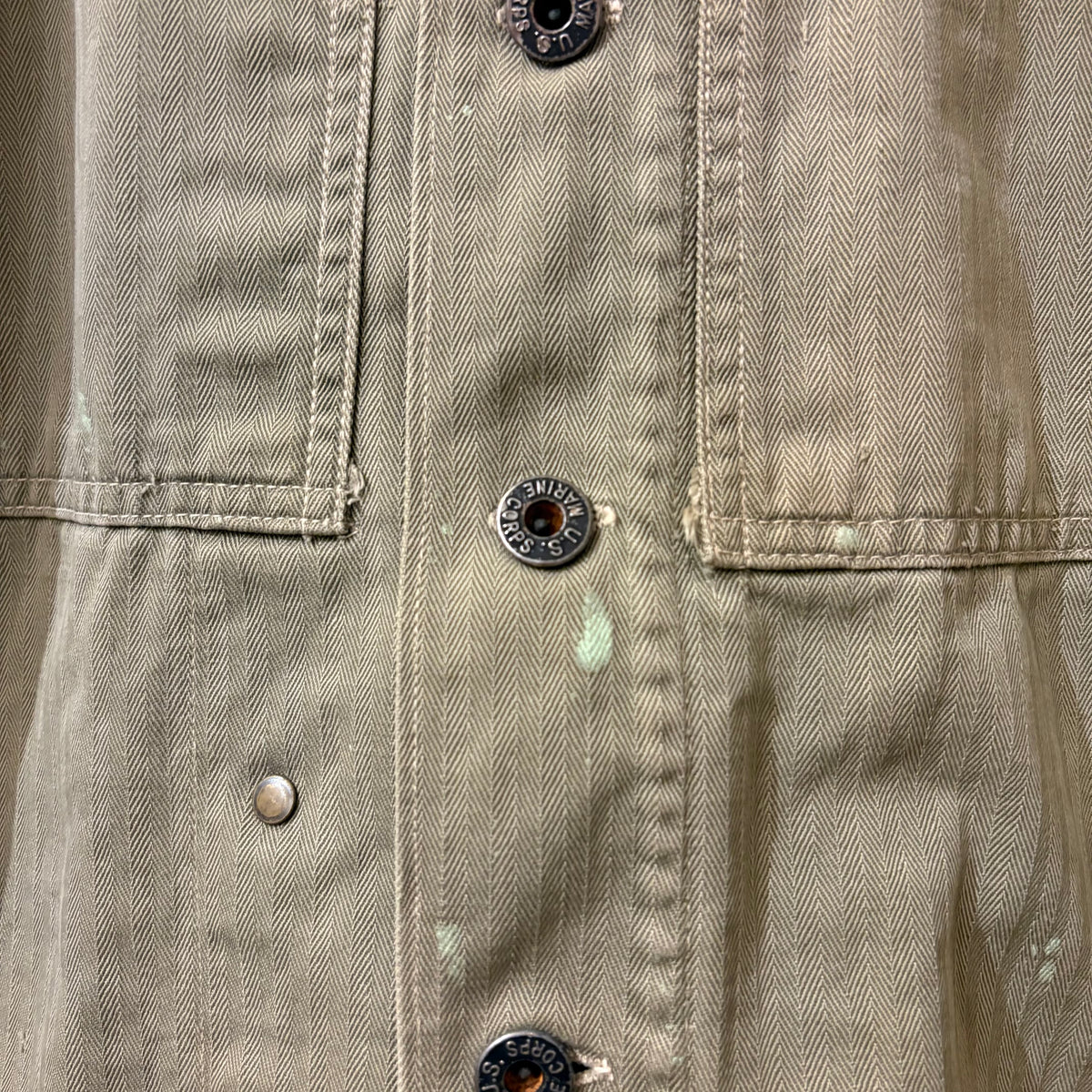 40's U.S.M.C. P-44 HBT jacket (w/ theater art)