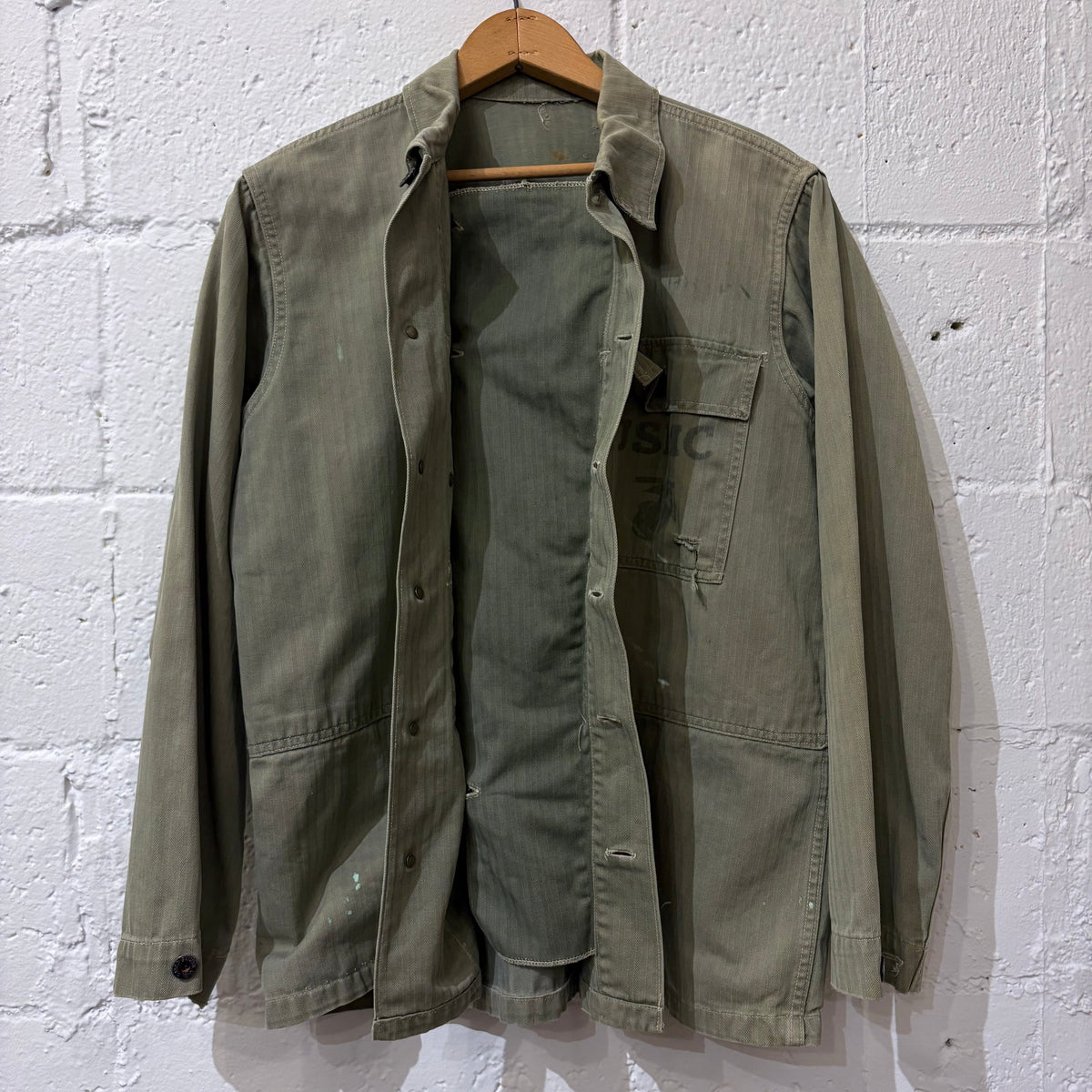 40's U.S.M.C. P-44 HBT jacket (w/ theater art)