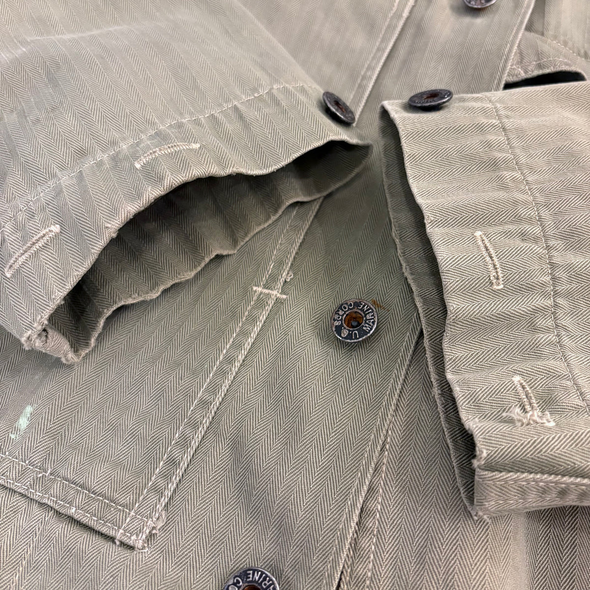 40's U.S.M.C. P-44 HBT jacket (w/ theater art)
