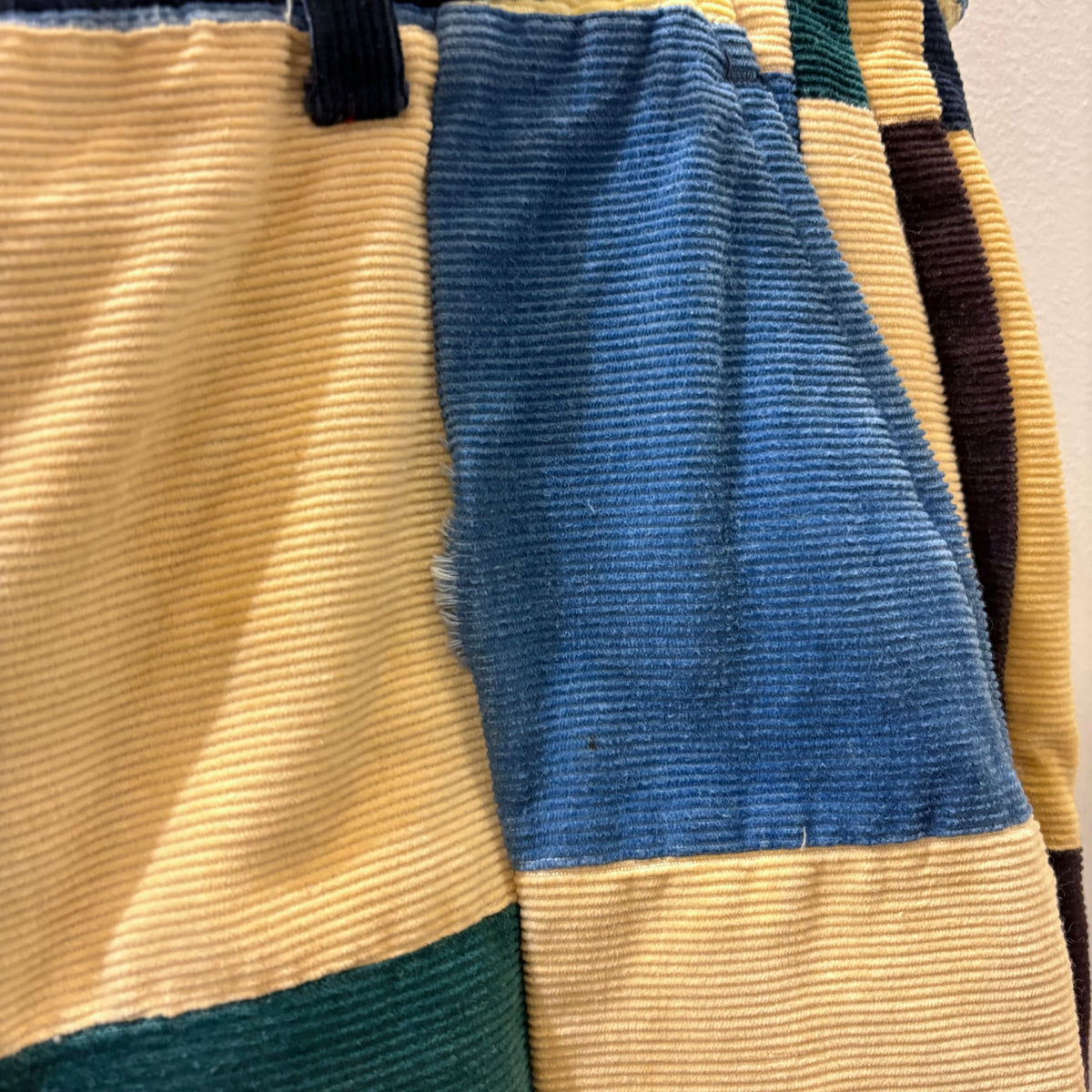 70's corduroy patchwork pants (W38 L30)