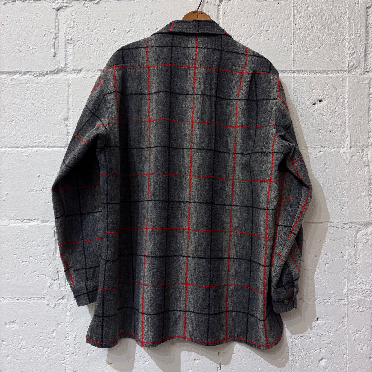 50's McGregor stepped hem wool shirt (ML/ mint condition)