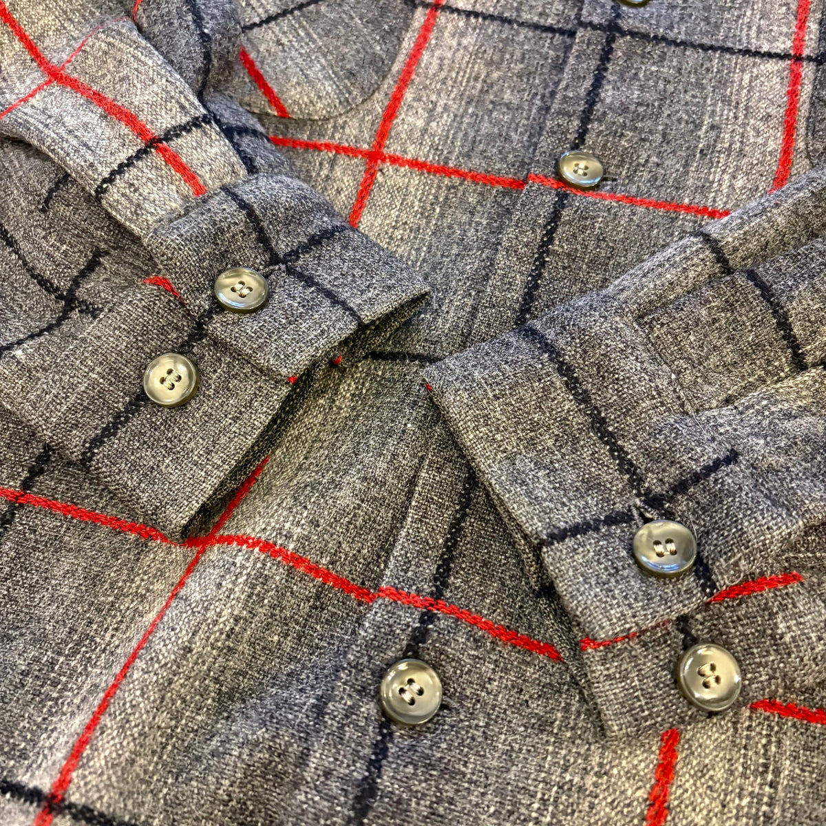 50's McGregor stepped hem wool shirt (ML/ mint condition)