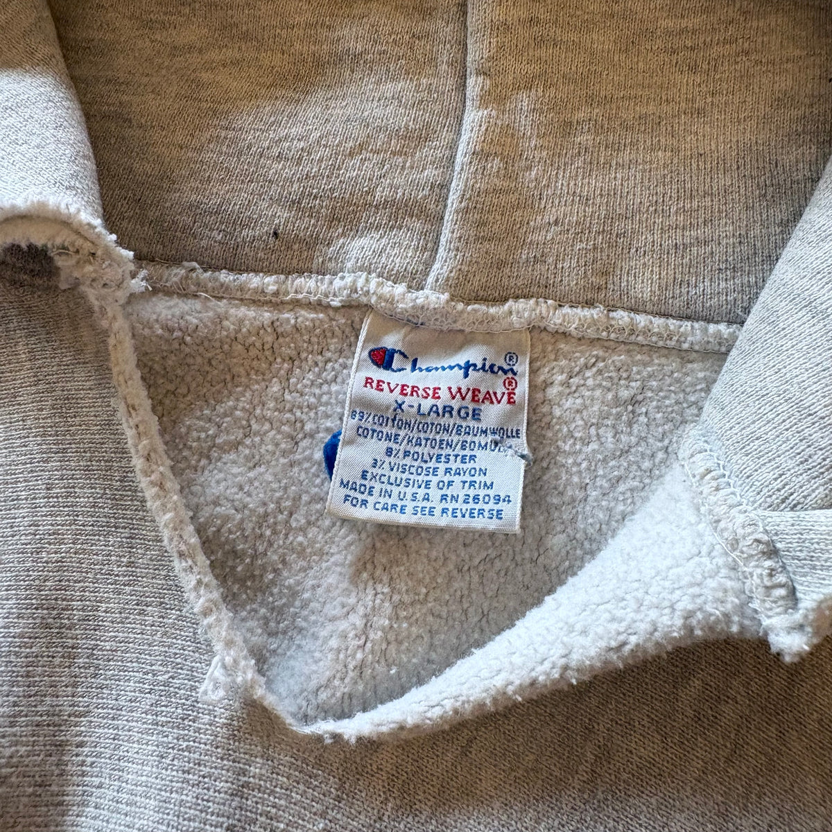 90's Champion Reverse Weave parka made in USA (size XL)