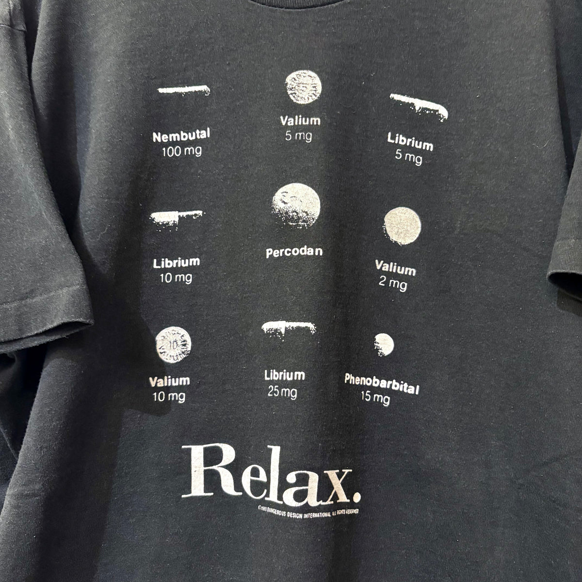 90's "Relax." T-shirt (size XL)