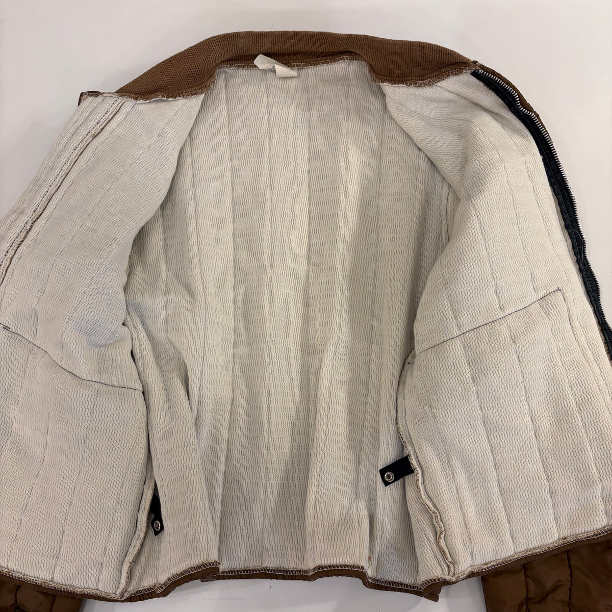 70's nylon quilting work jacket (size L mint condition)