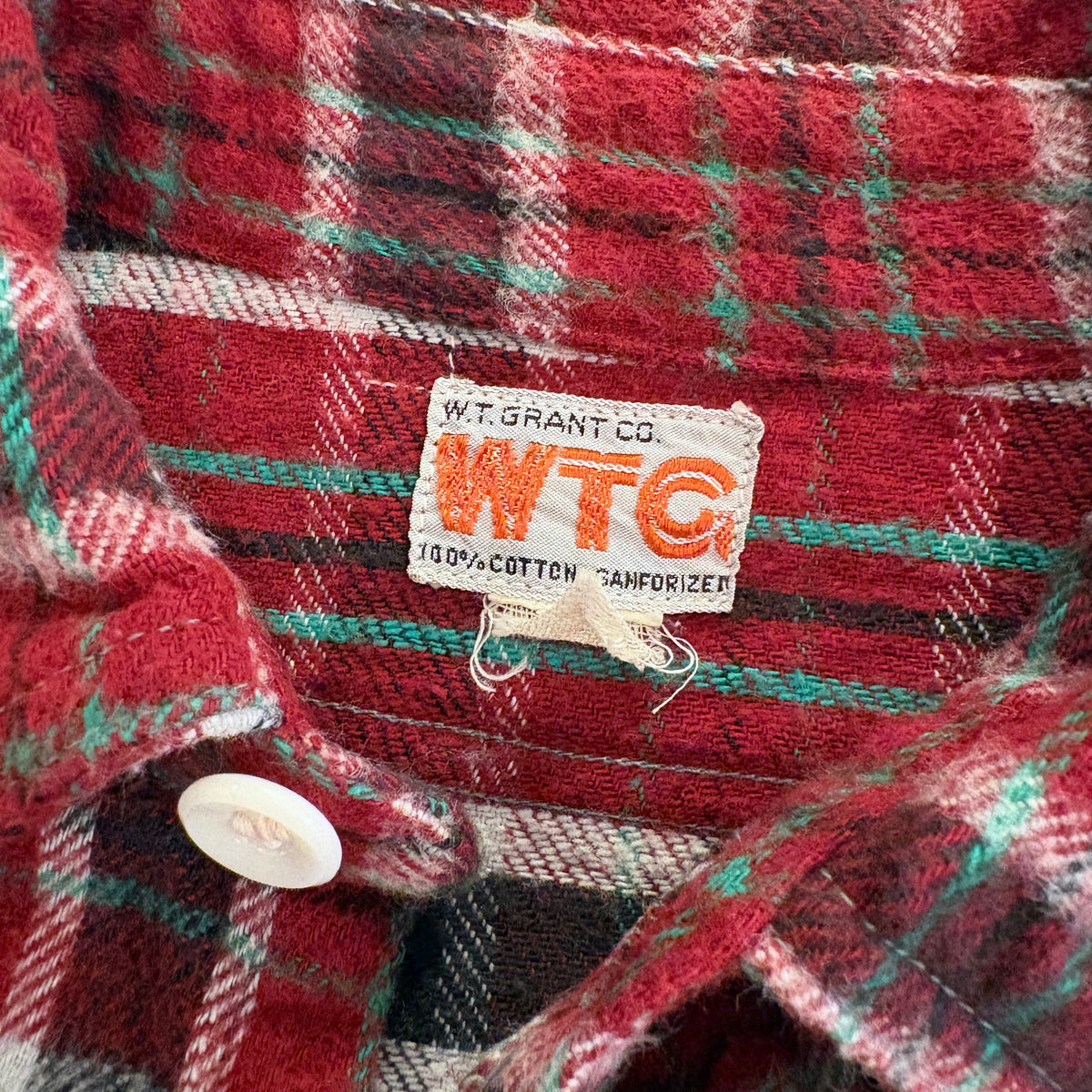 50's WTG cotton flannel shirt (fits like a S)