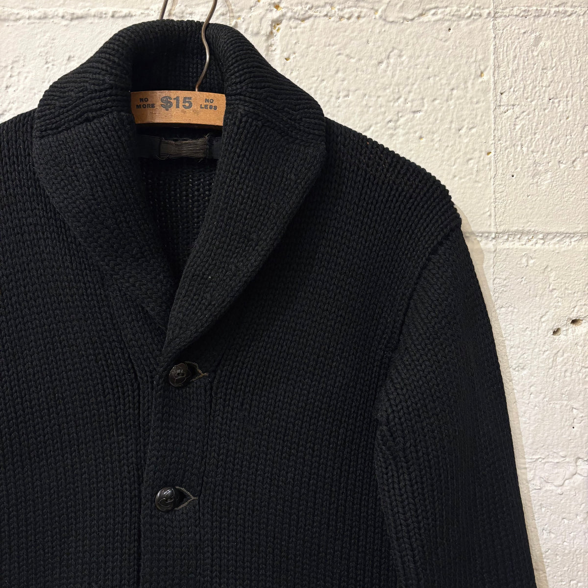 30's shawl collar cardigan
