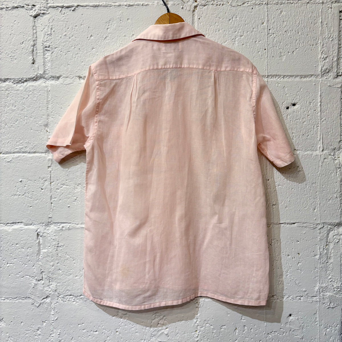 50's Manhattan pink S/S shirt (size M never worn?)