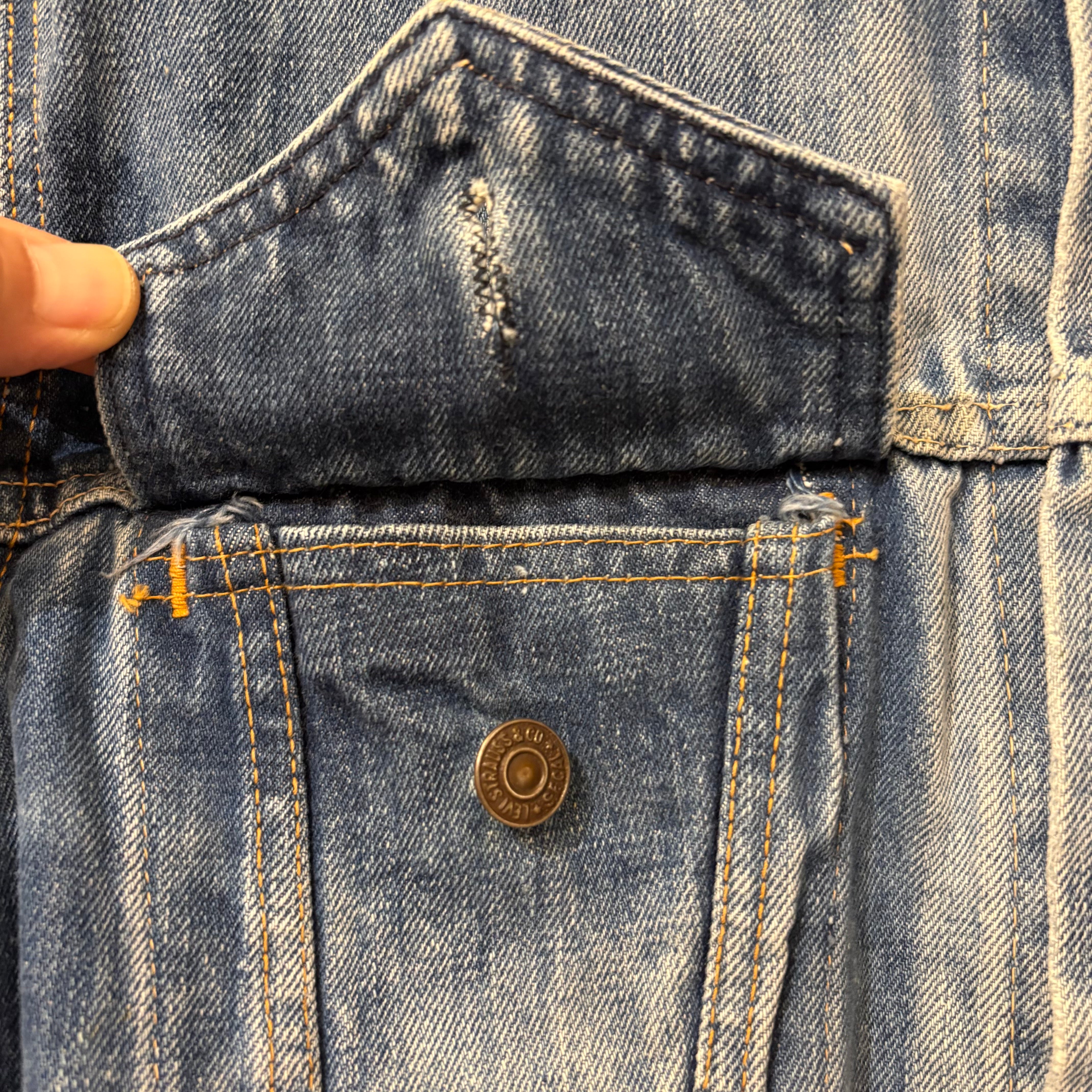 60's Levi's 70505-0217 early model "breach"