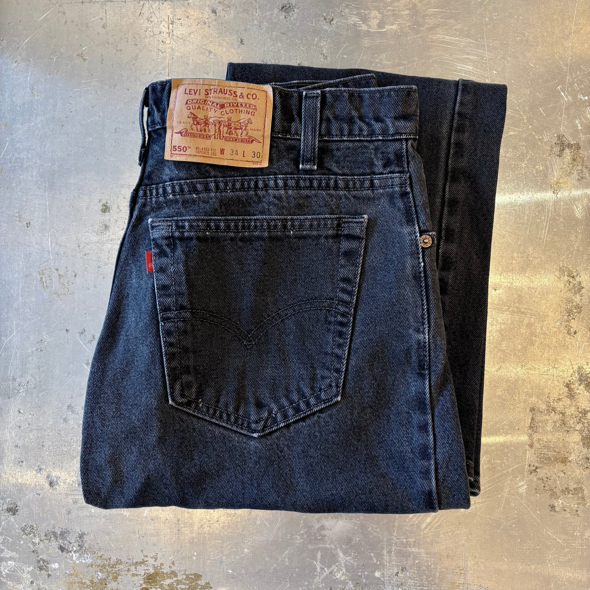 90's Levi's 550 black made in USA (W34 L30)