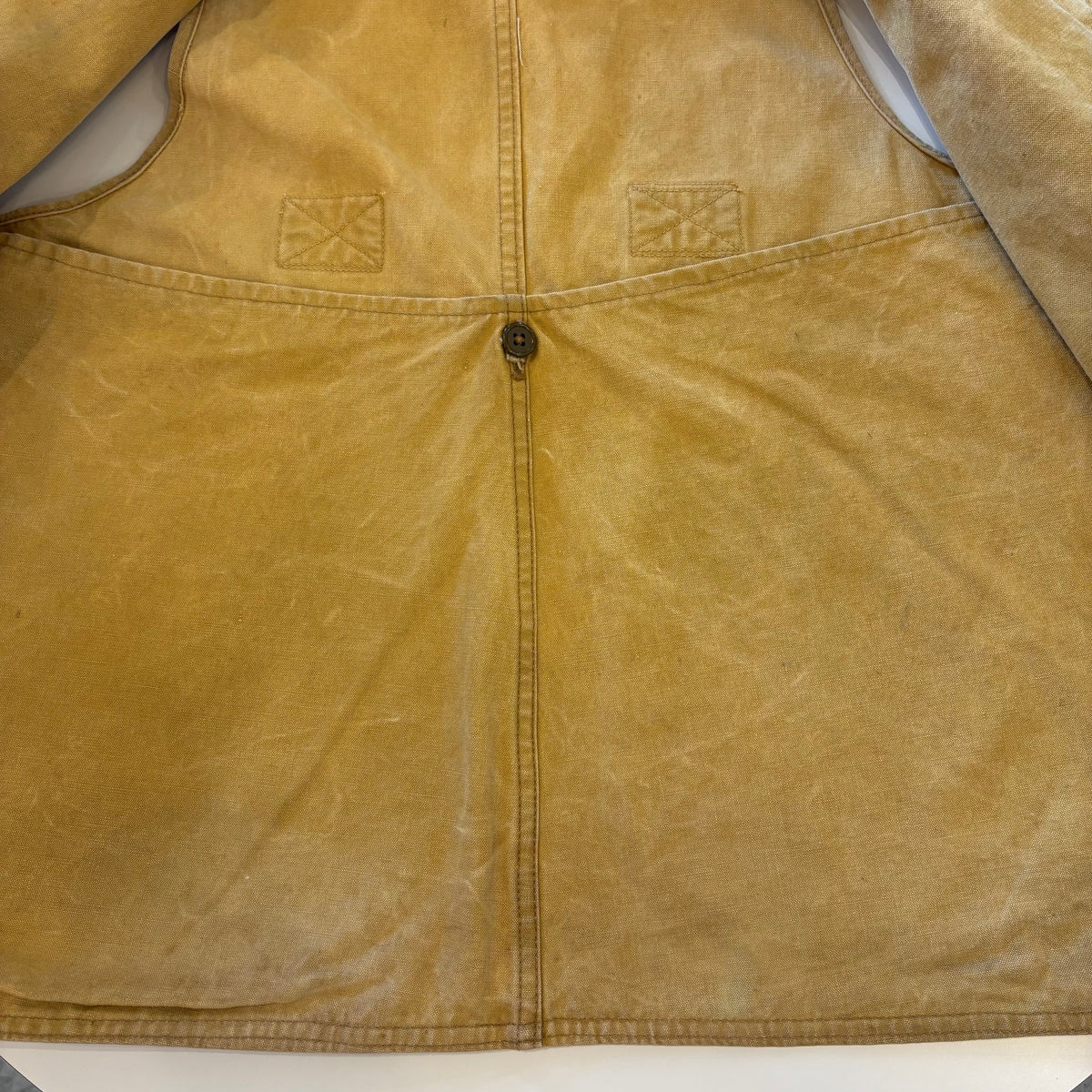 30's unknown canvas half moon vest
