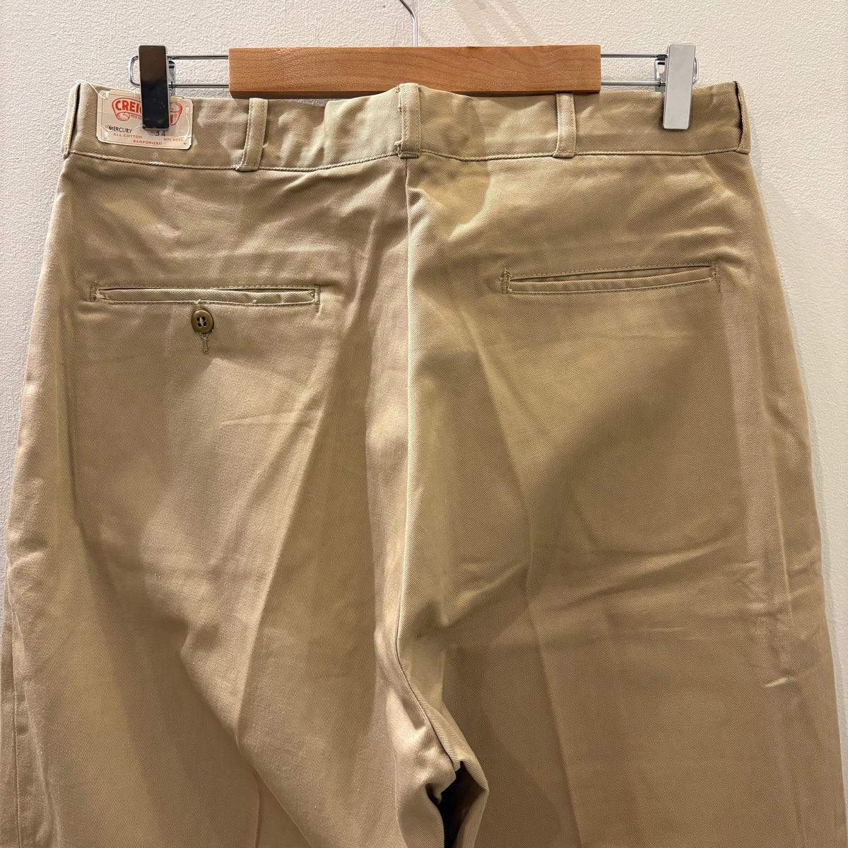 N.O.S. 60's Creighton khaki pants "MERCURY"