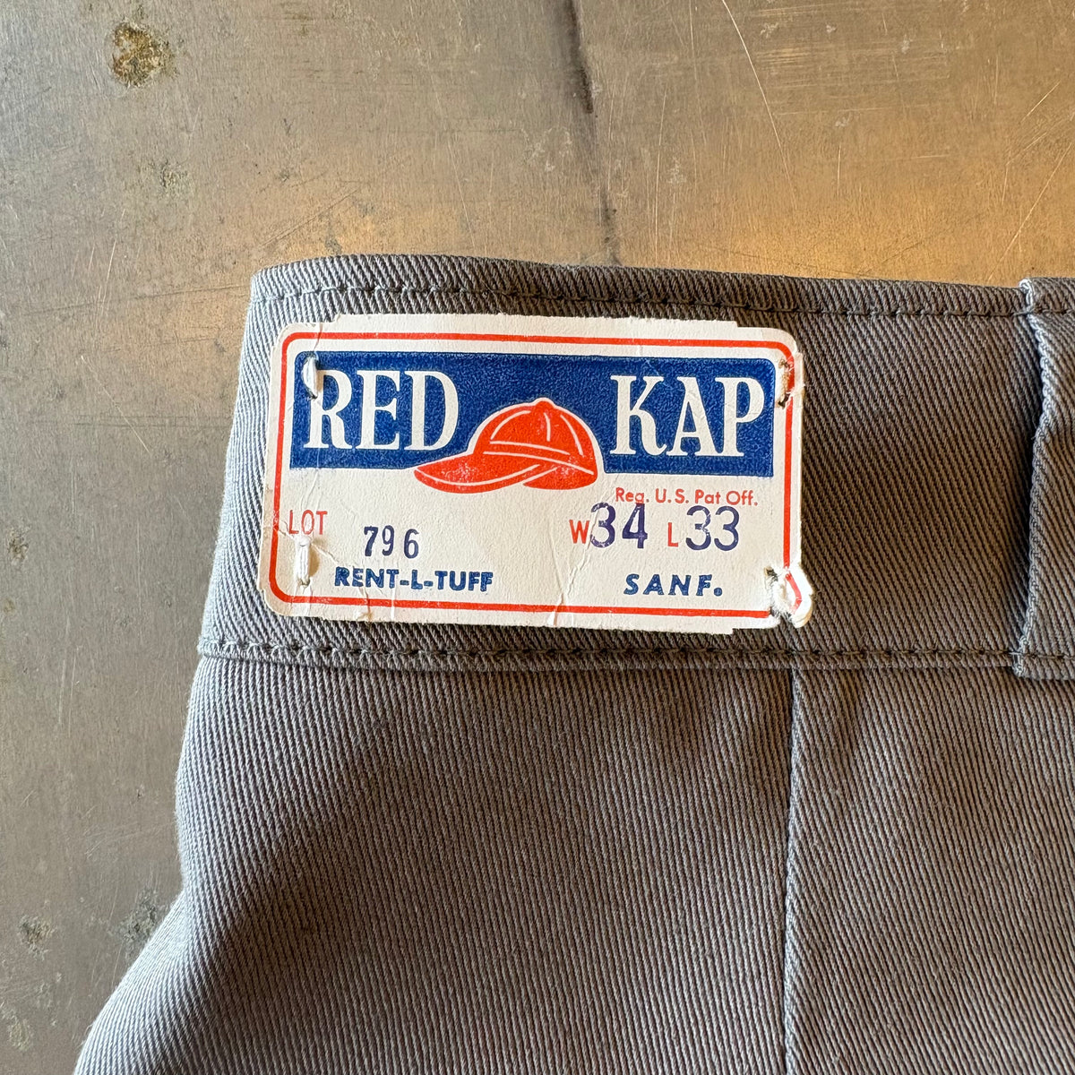 N.O.S. 50's RED CAP work trousers