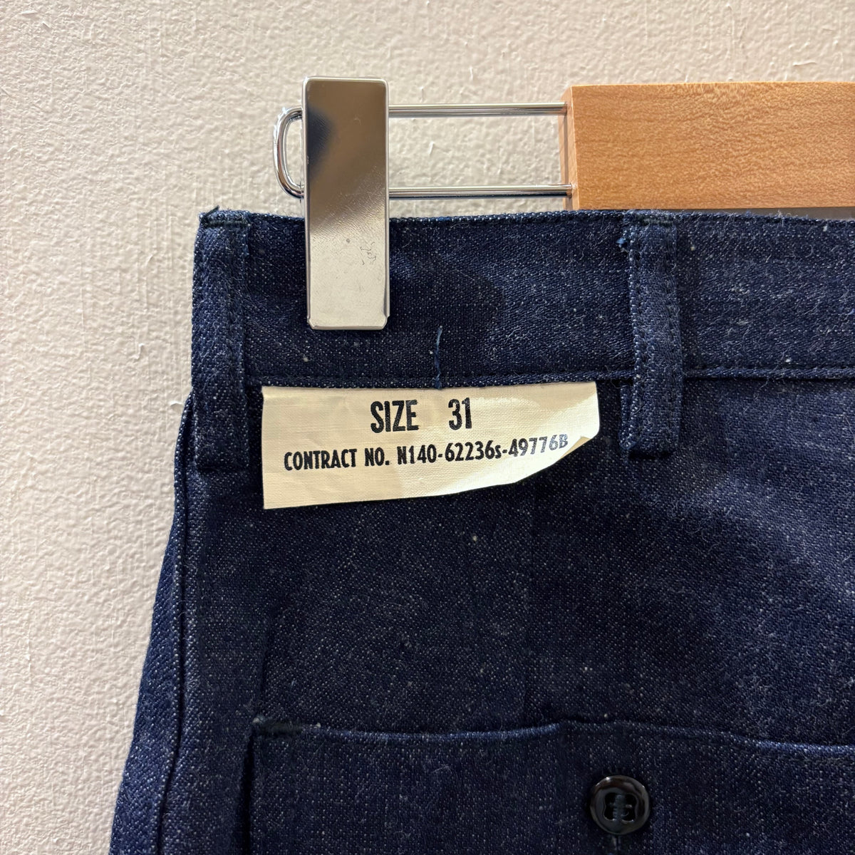 N.O.S. 50's U.S.N. denim trousers (W31 L32)