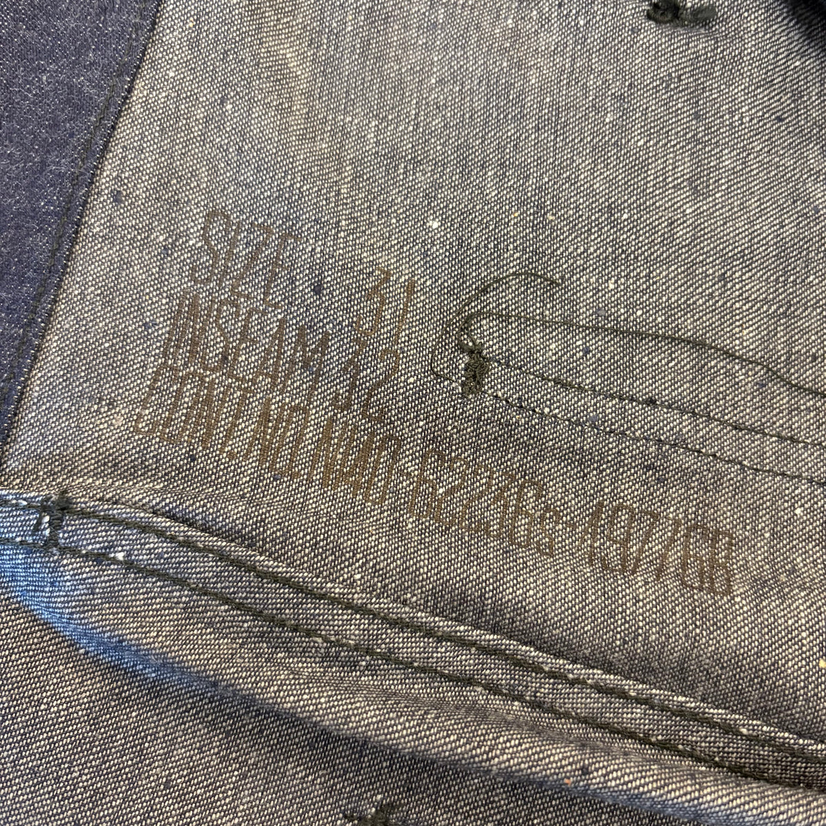N.O.S. 50's U.S.N. denim trousers (W31 L32)