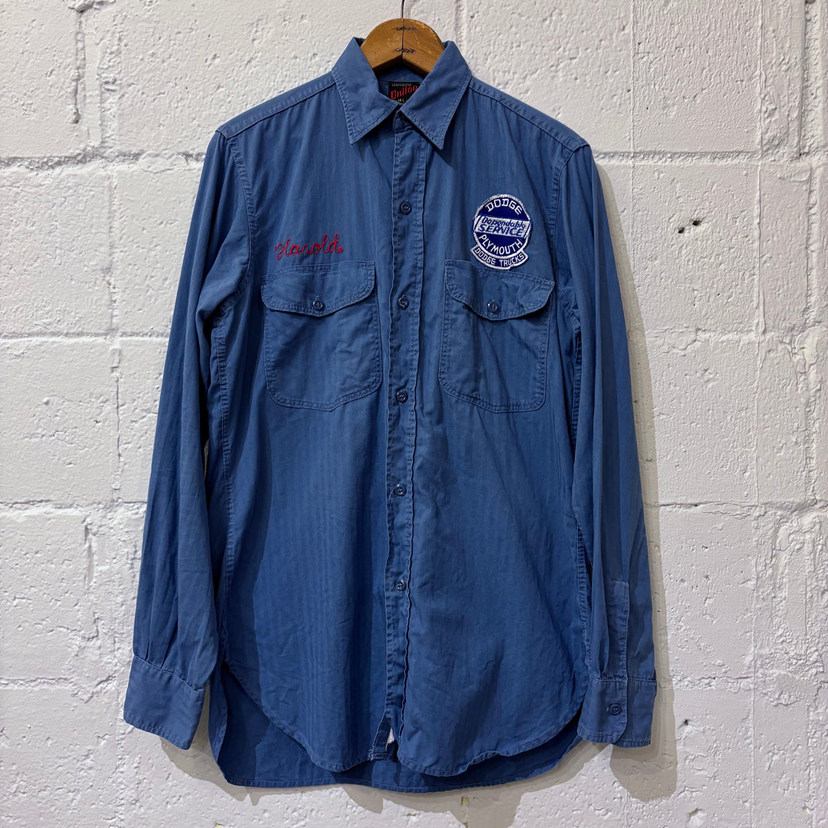 50's Unitog HBT work shirt w/ embroidery & patch