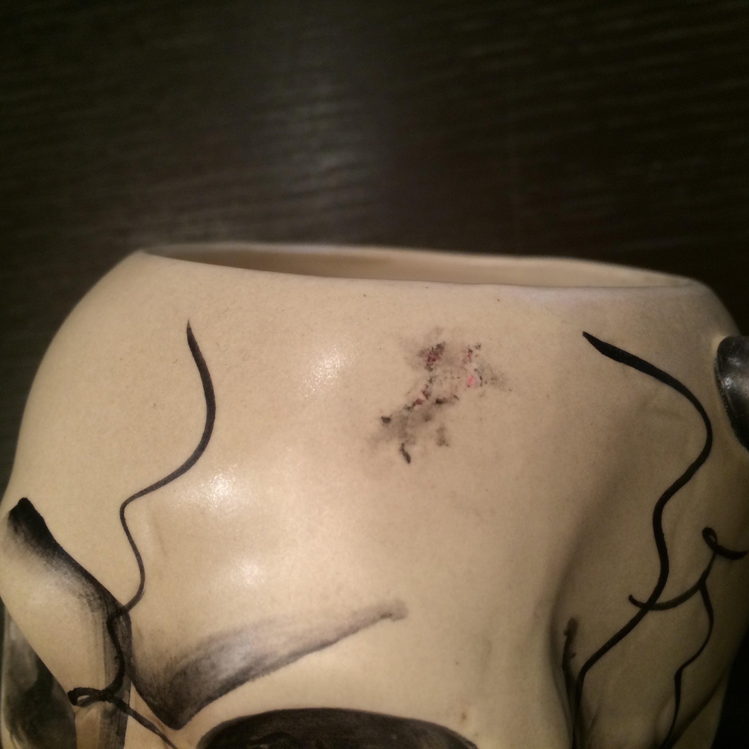 N.O.S. 50's skull mug made in JAPAN