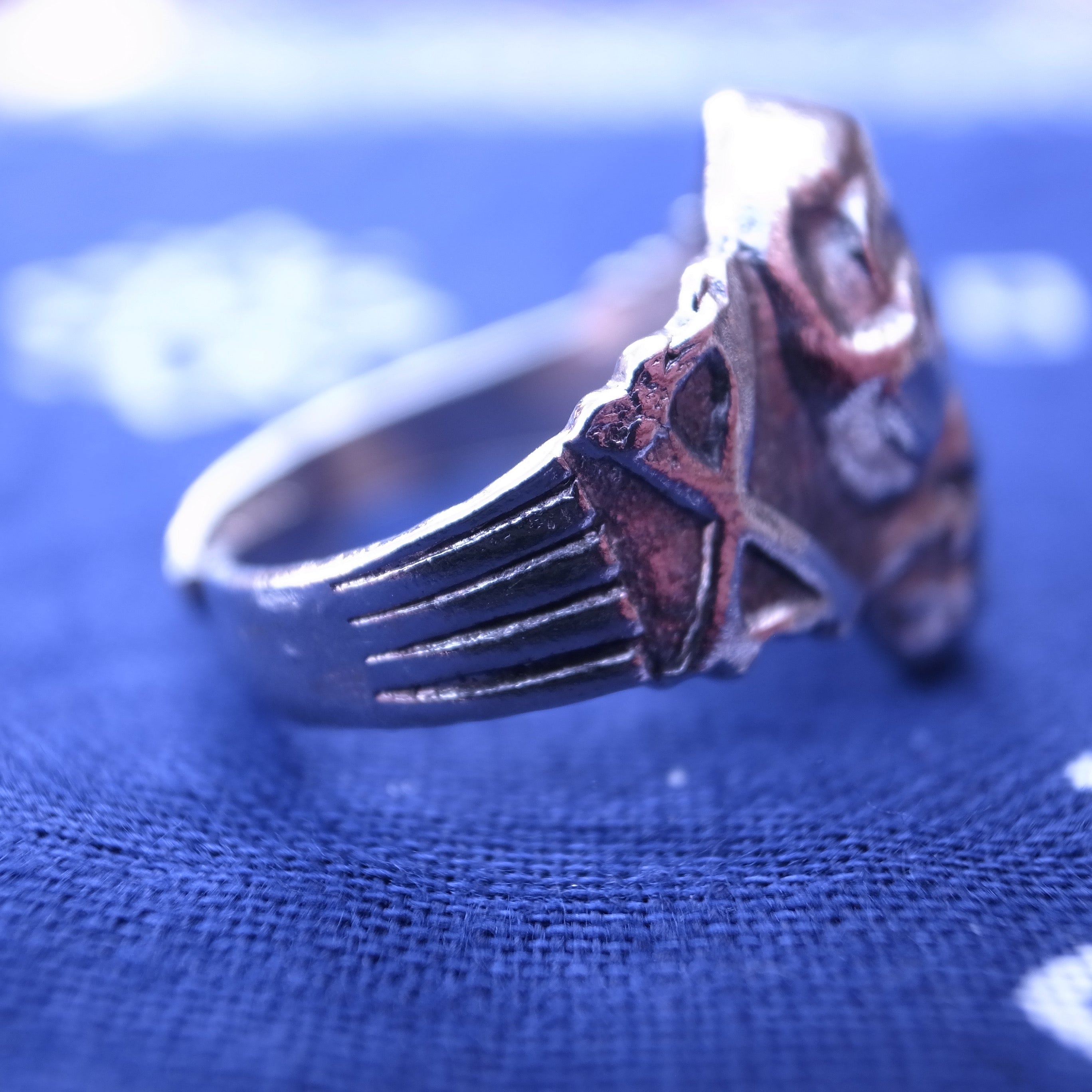 50's skull & crossbones ring made in JAPAN