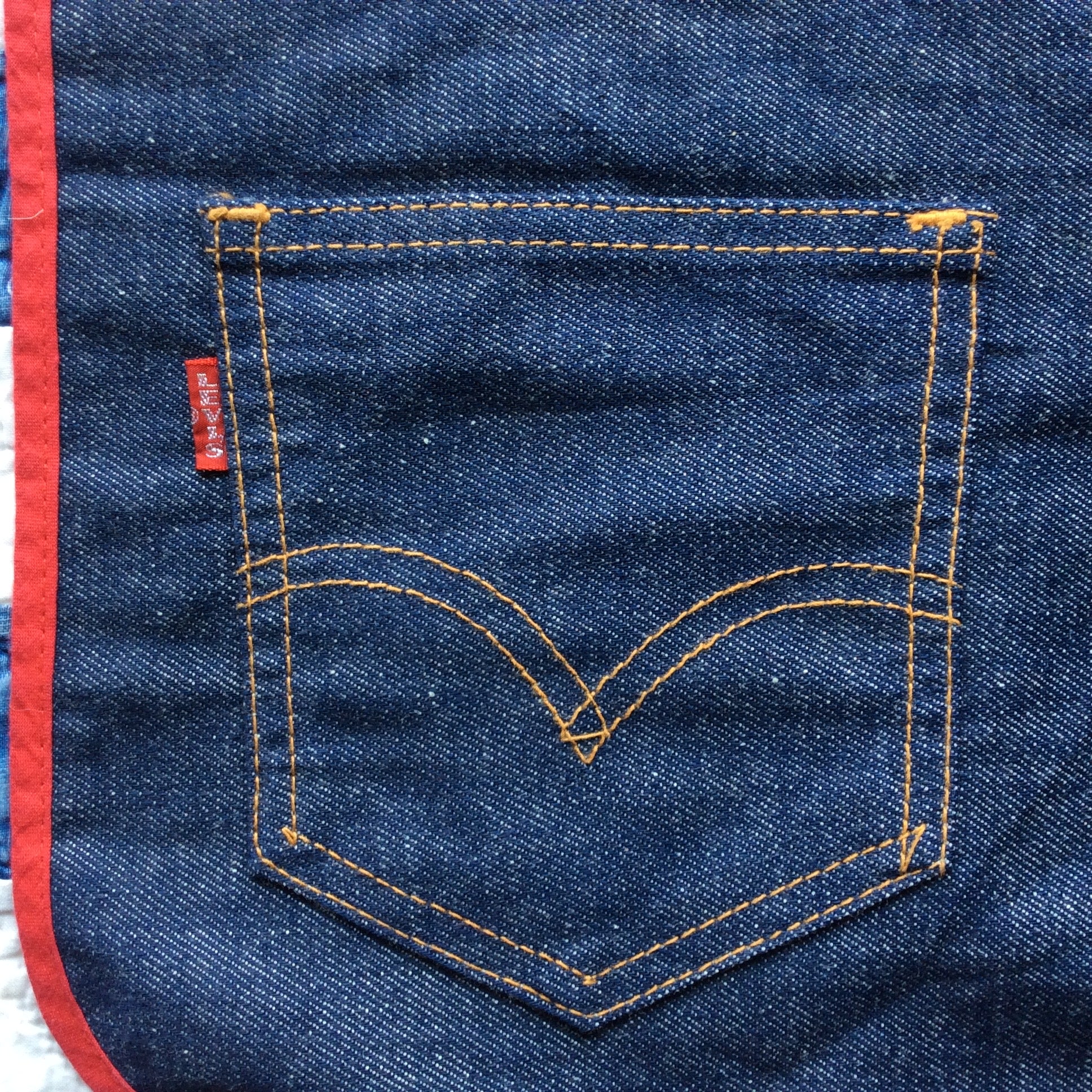 NOS 70’s Levi’s denim place mat big-E