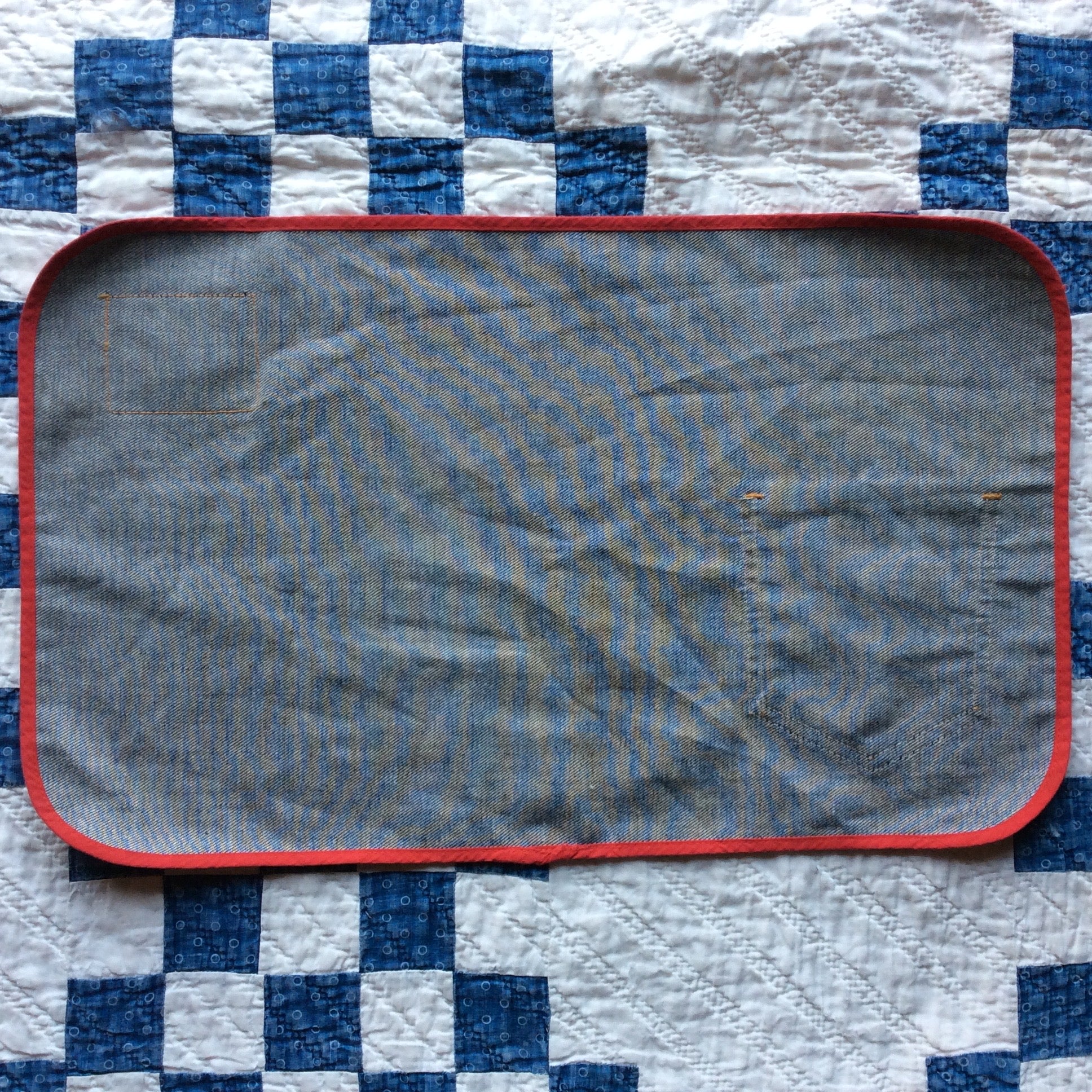 NOS 70’s Levi’s denim place mat big-E