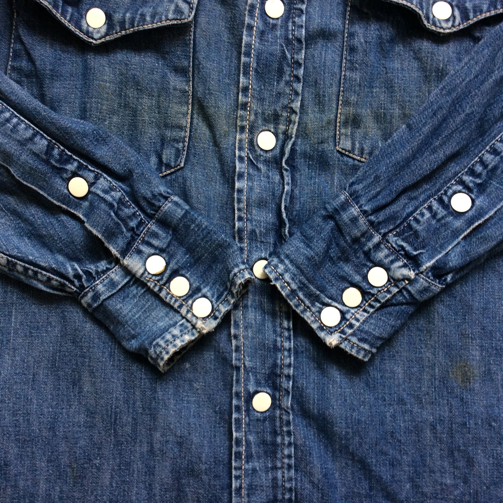 ~60's "Bar C" denim western shirt