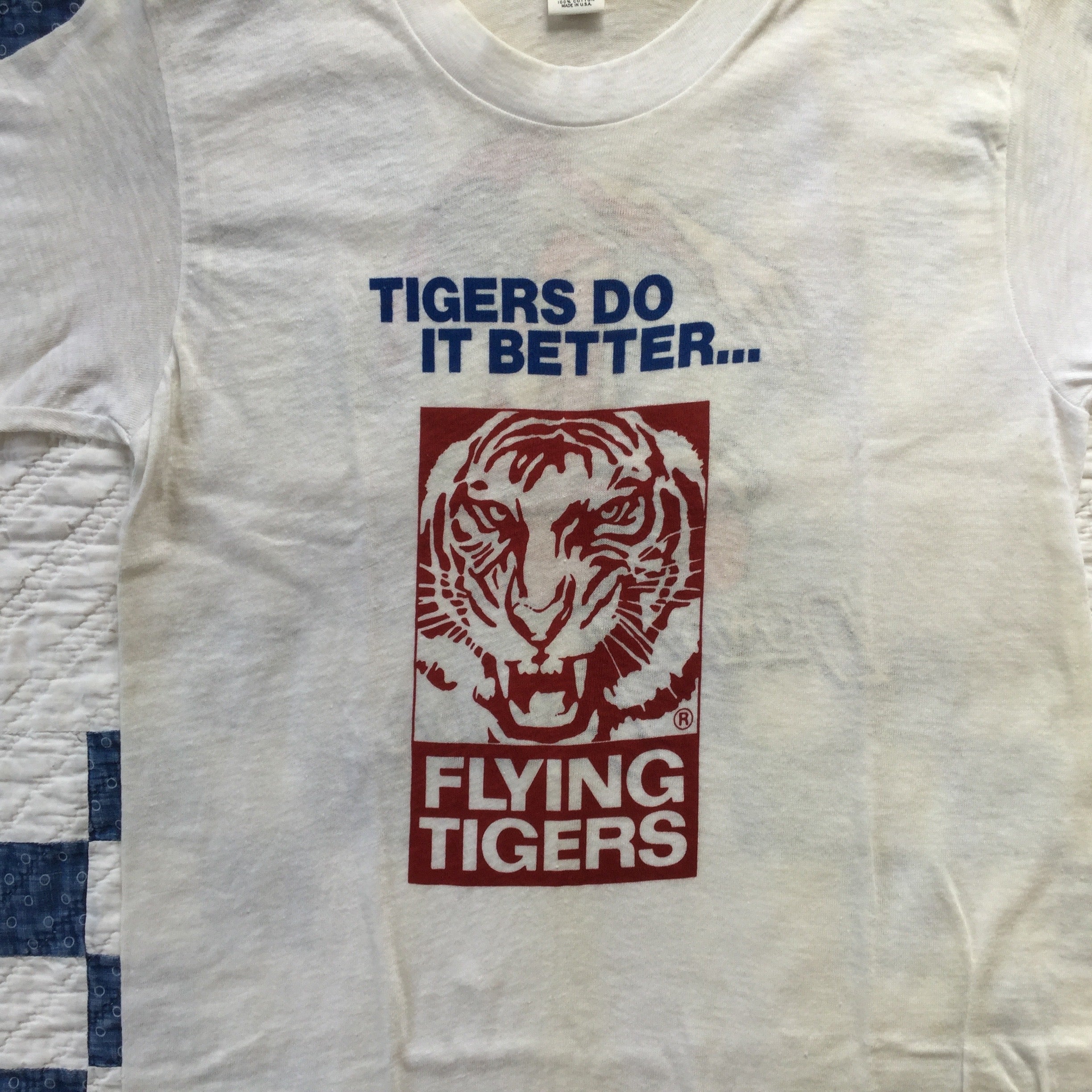N.O.S. 70's Hanes "Flying Tigers" T-shirt