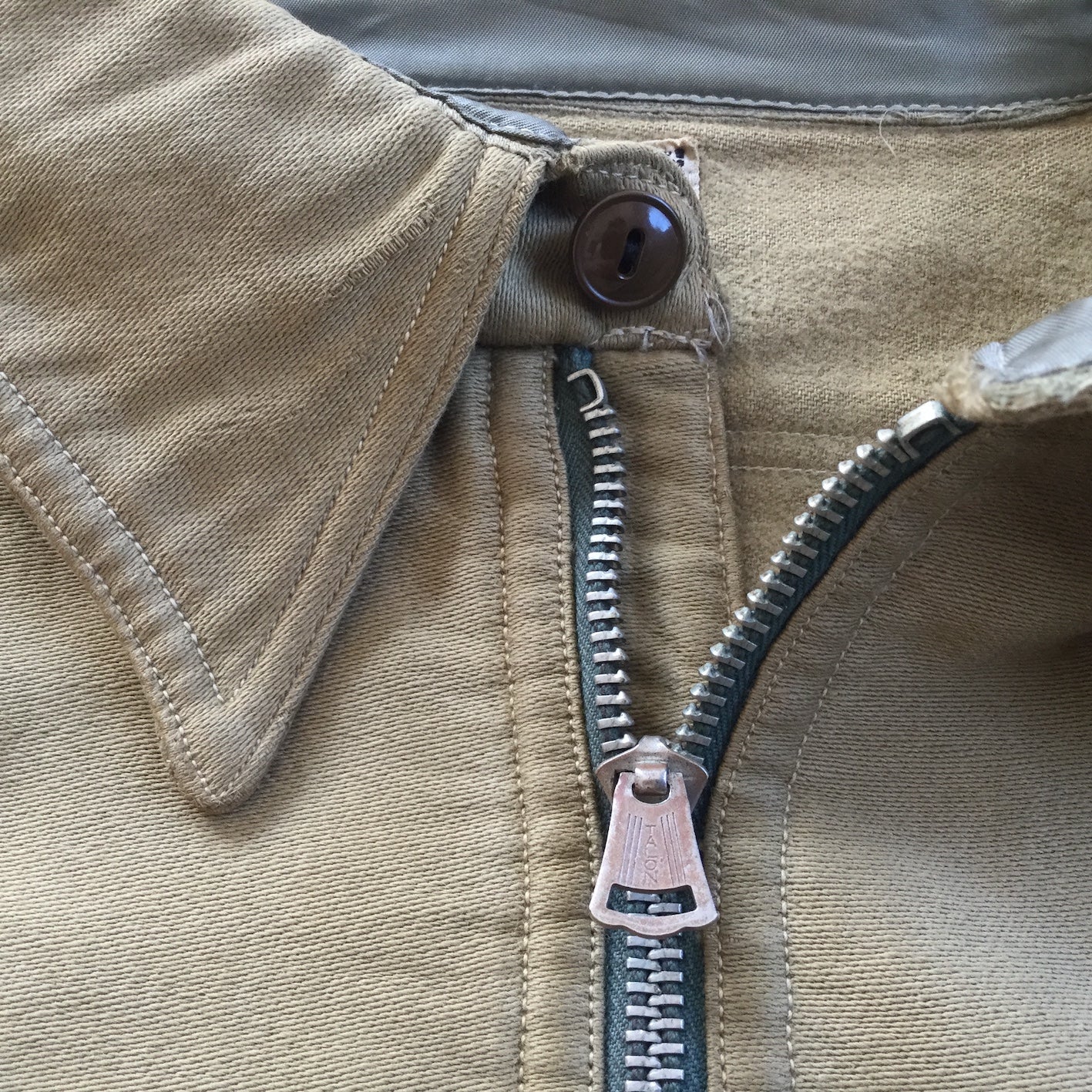 30's BLOCKS moleskin half zip pullover