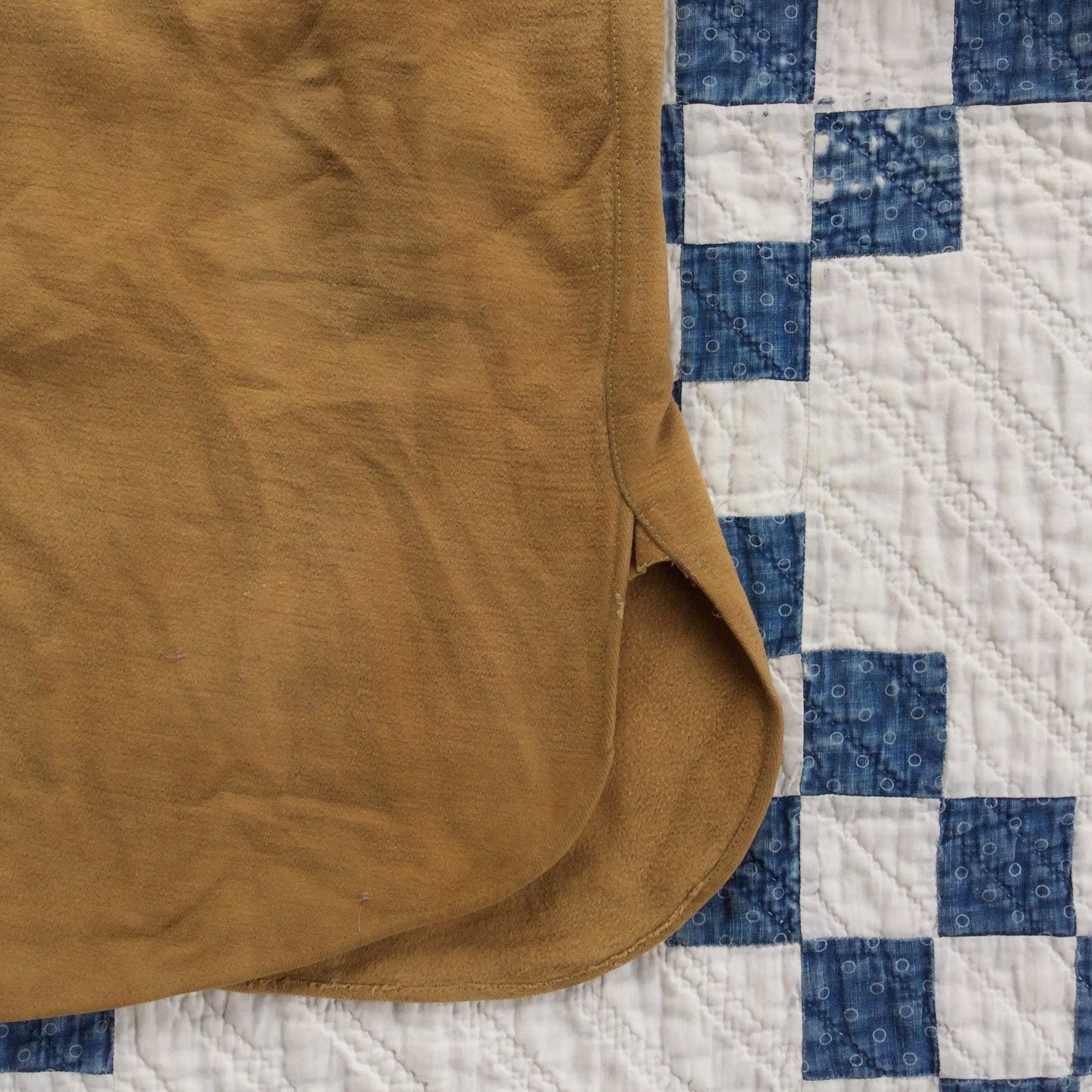 30's Deer Skin heavy cotton flannel shirt w/ chin strap