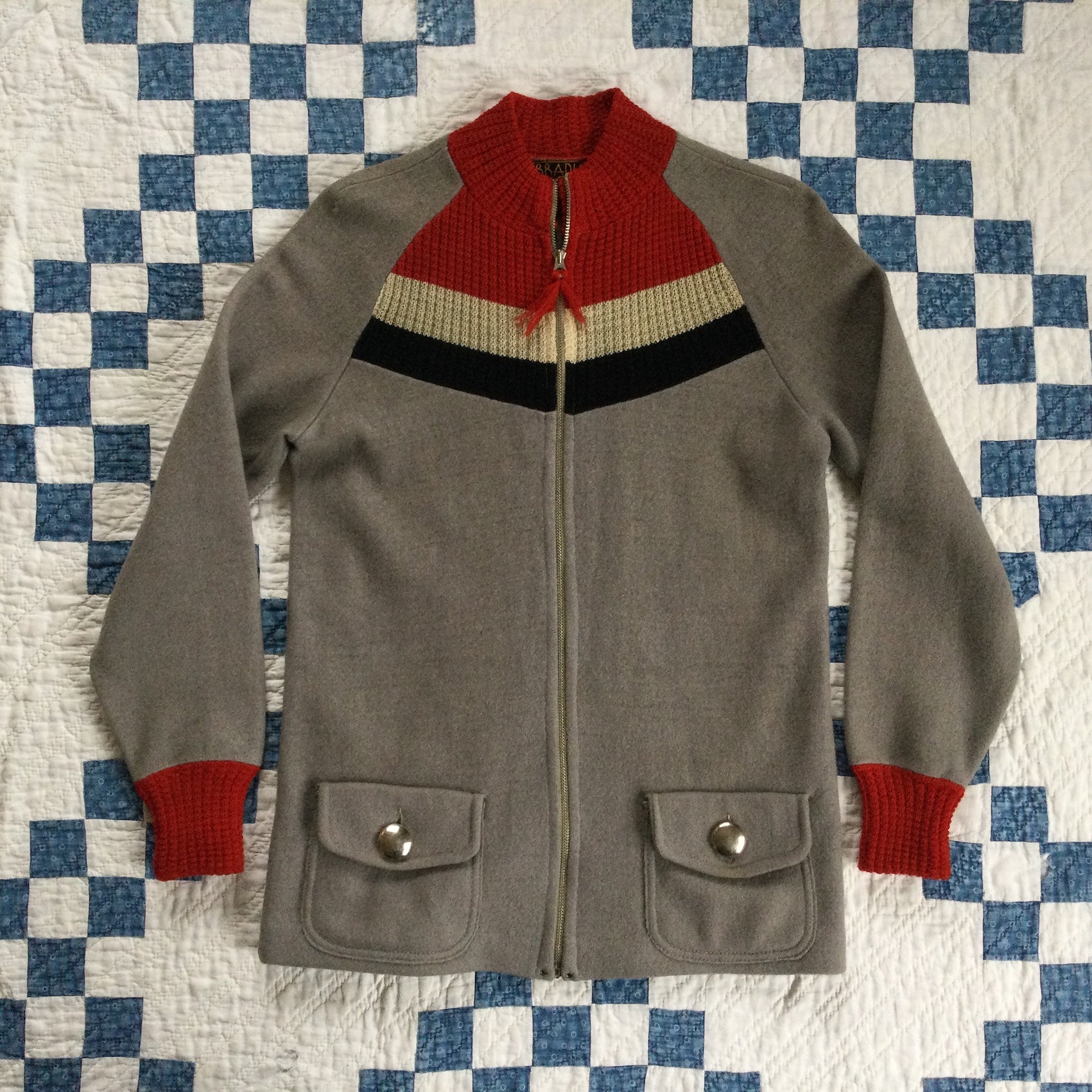 30's Bradley full-zip cardigan (mint)