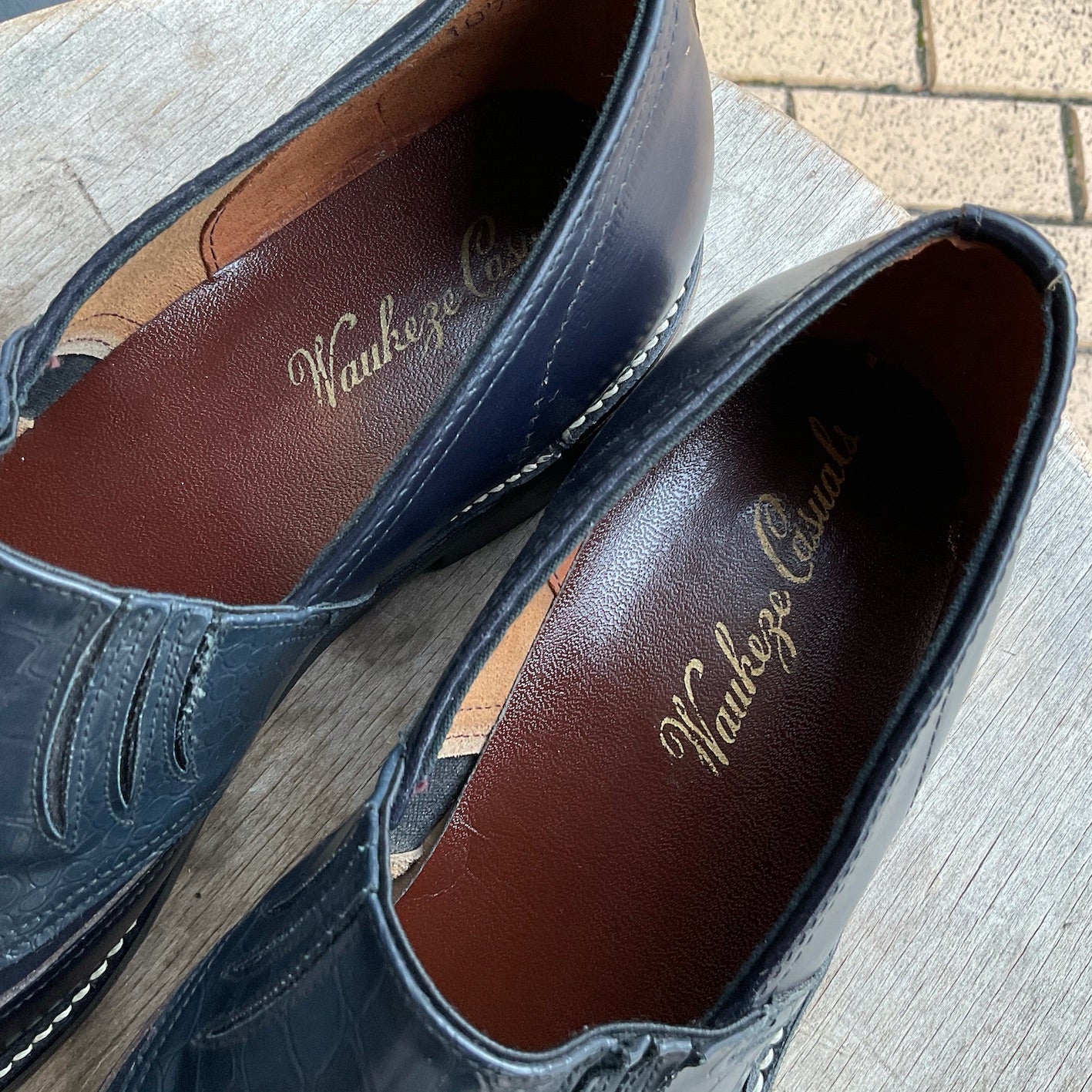 N.O.S. 50's "Waukege Casuals" two-tone rockabilly shoes