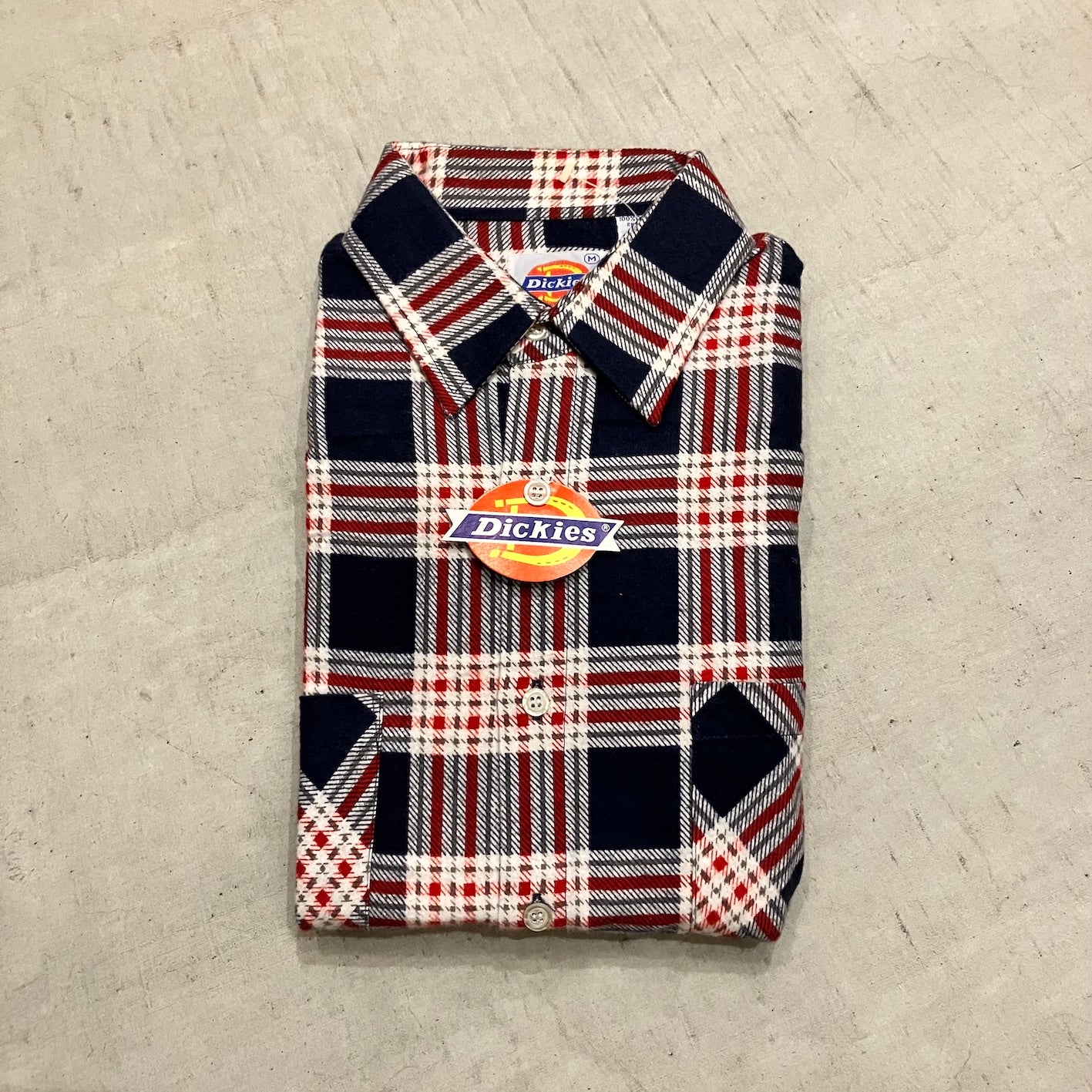 N.O.S. 80's Dickies cotton flannel shirt M
