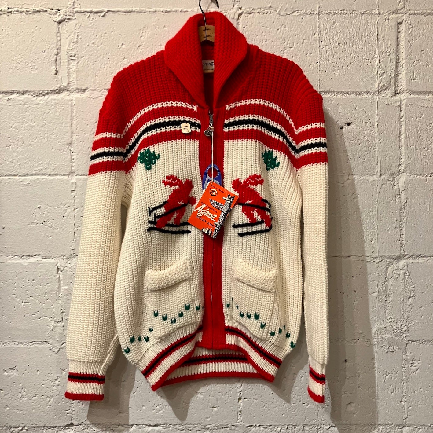 N.O.S. 60's~ Knit Rite Mills Cowichan sweater