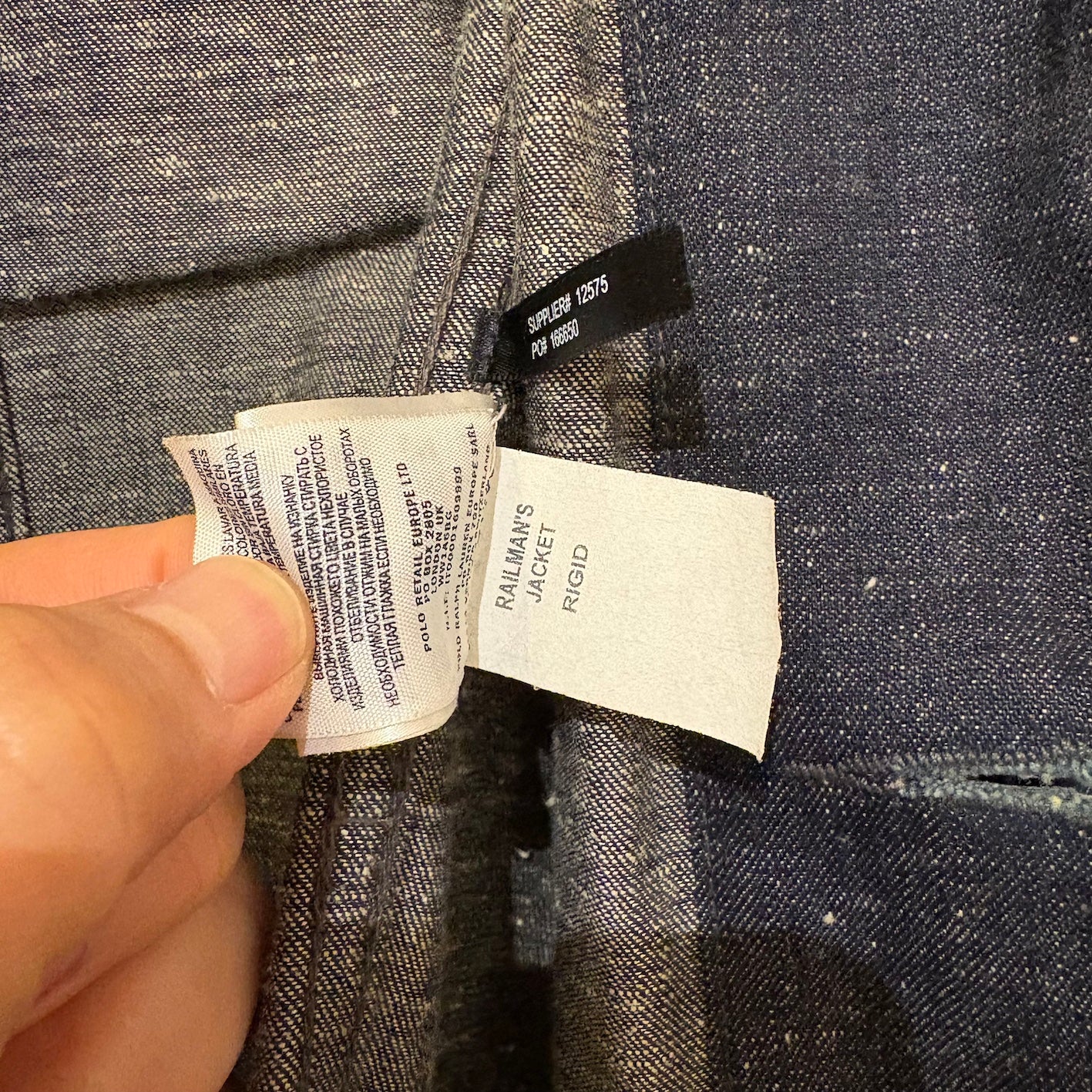 N.O.S. 00's~ RRL "Railman's Coat"
