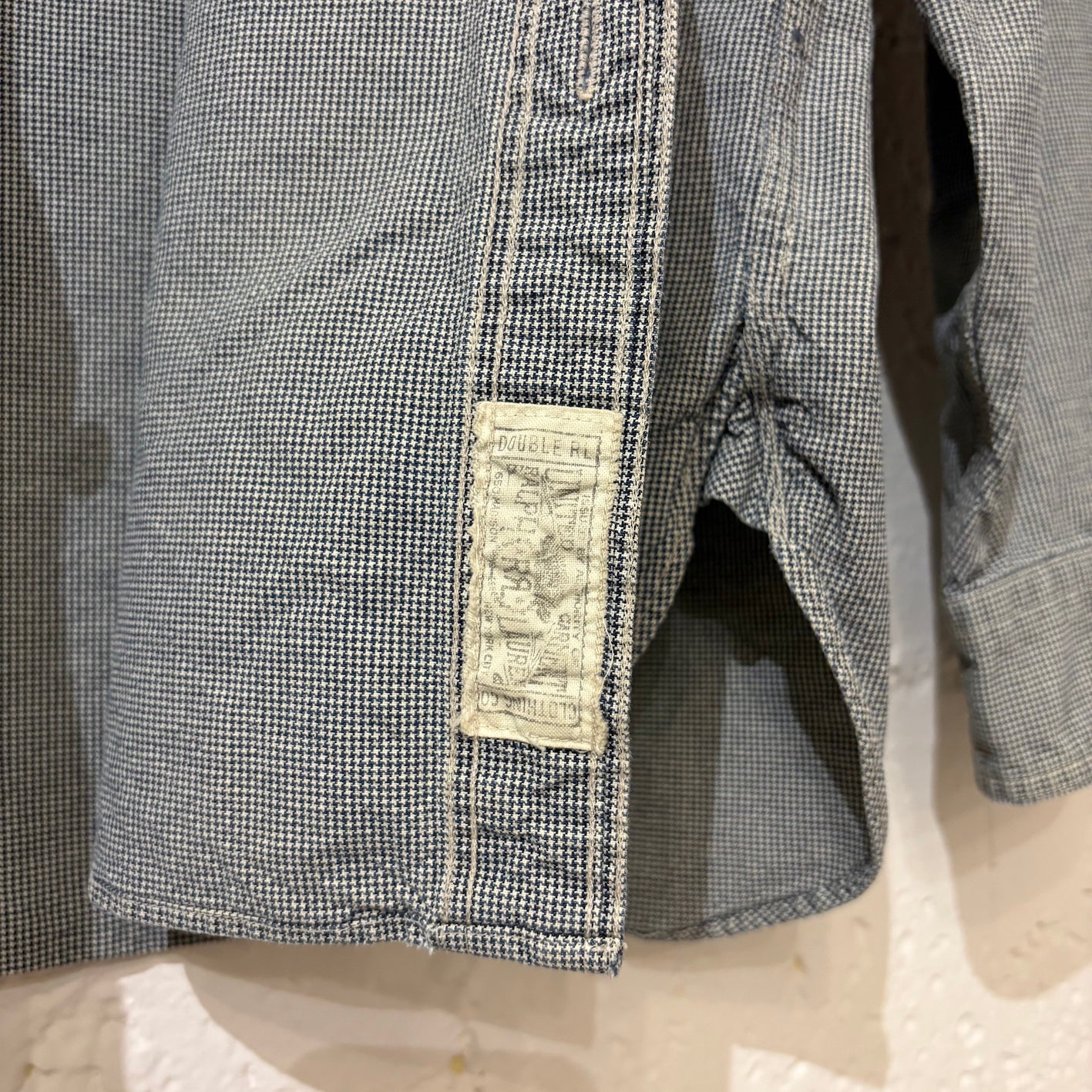 00's~ RRL pin-check work shirt