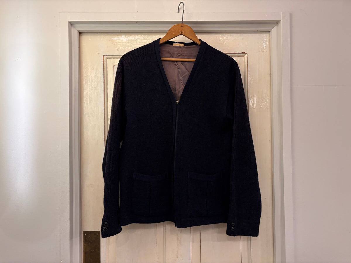 40's Royal Brentwood zip up wool cardigan
