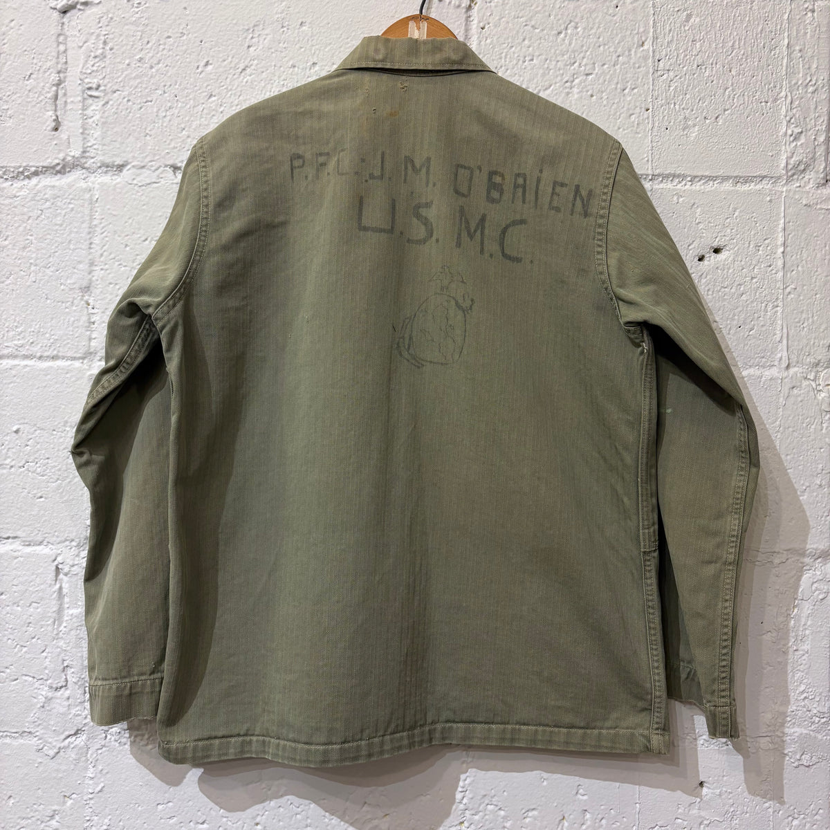 40's U.S.M.C. P-44 HBT jacket (w/ theater art)