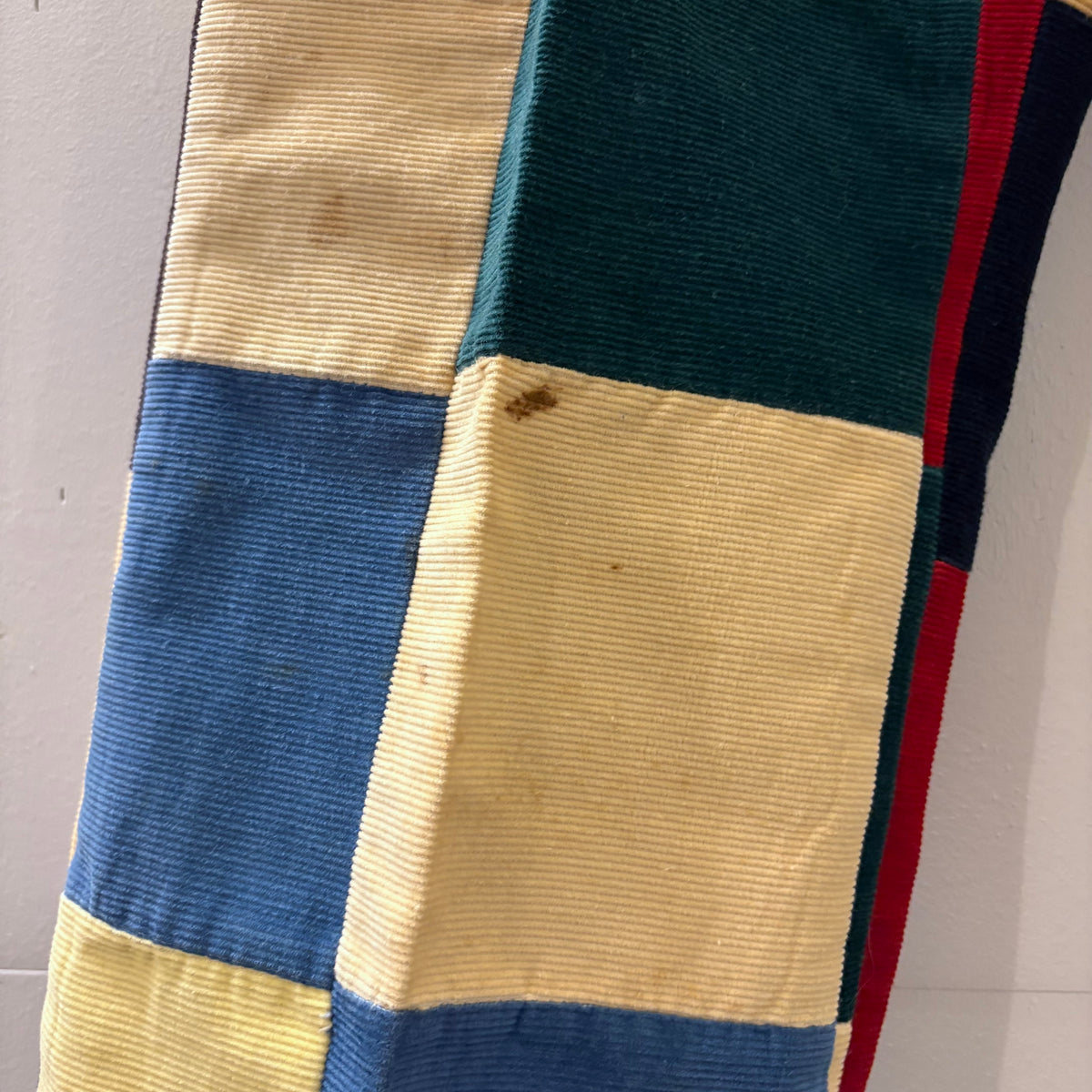 70's corduroy patchwork pants (W38 L30)