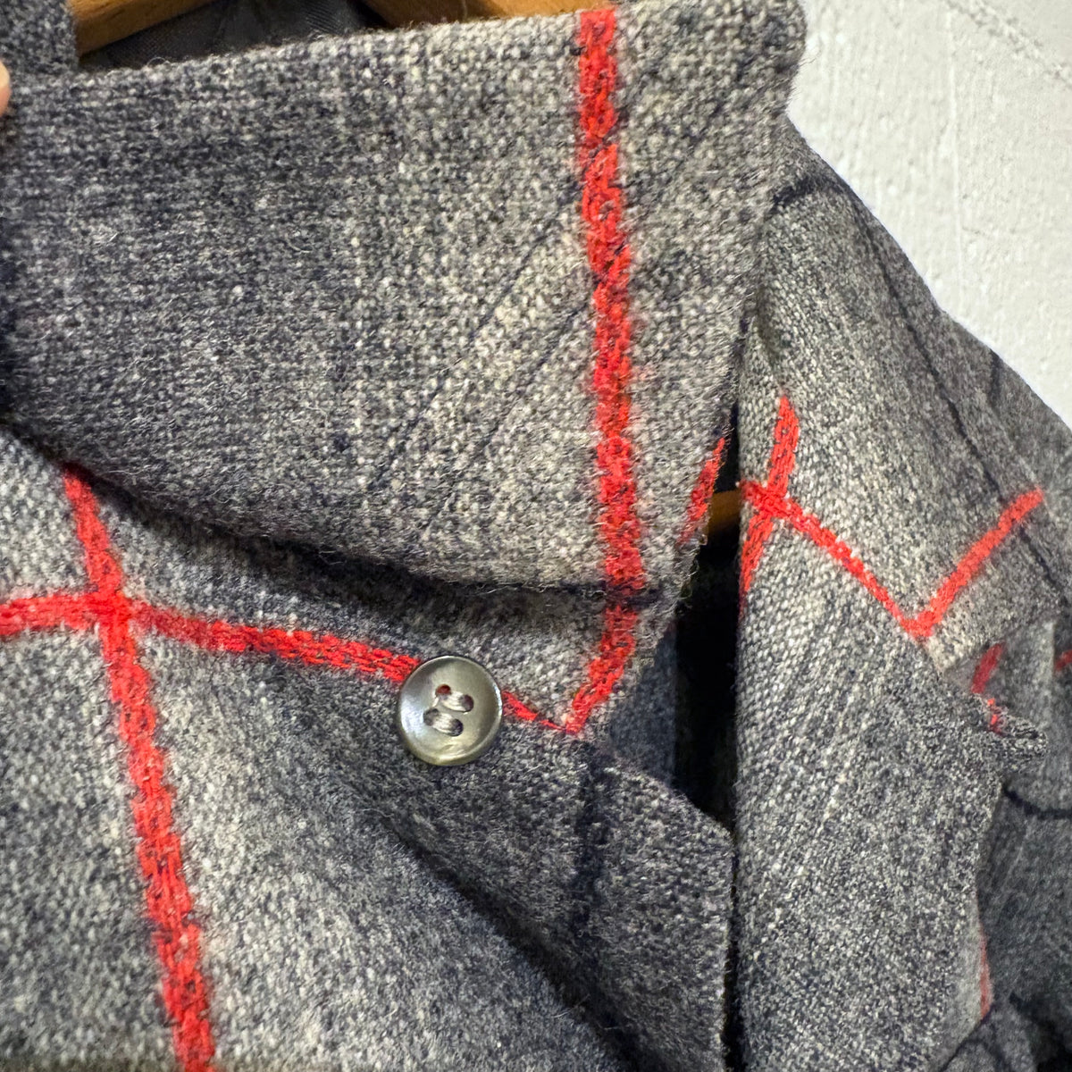 50's McGregor stepped hem wool shirt (ML/ mint condition)
