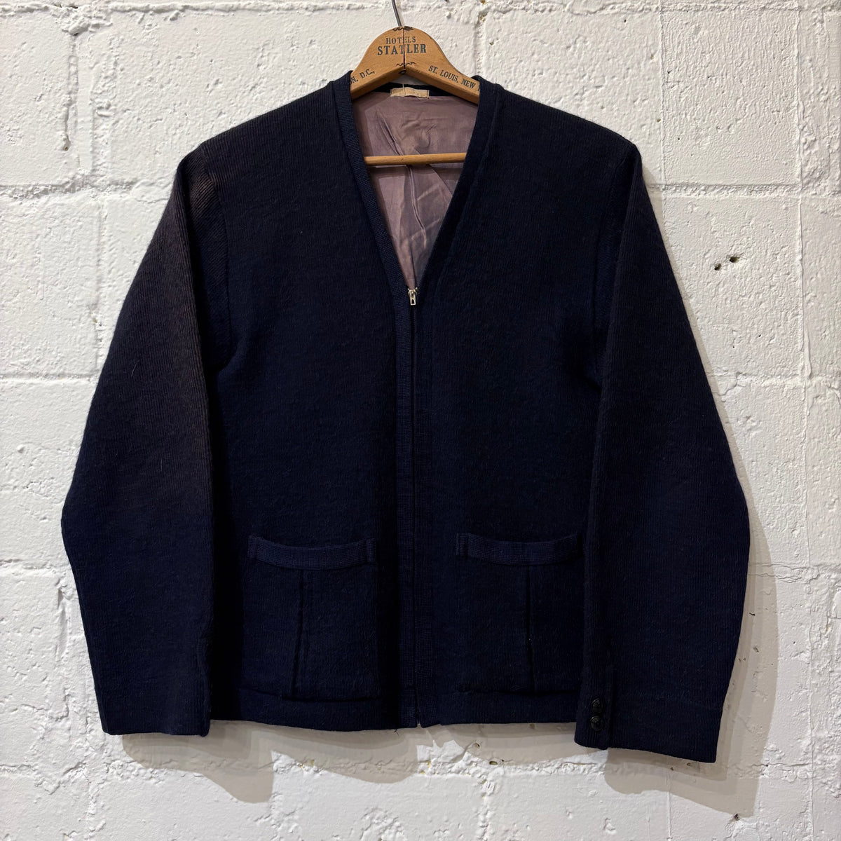40's Royal Brentwood full zip wool cardigan