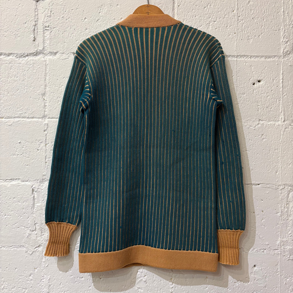 40's two-tone wool cardigan (unique coloring!)