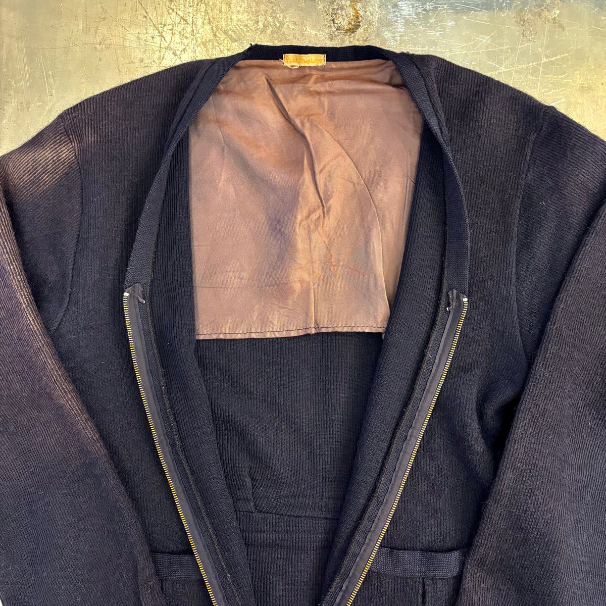 40's Royal Brentwood full zip wool cardigan