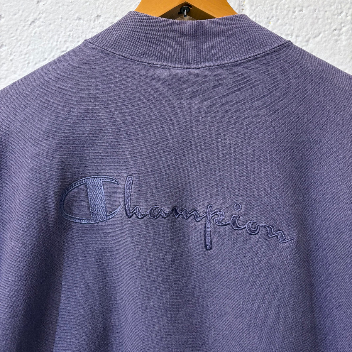90's Champion Reverse Weave Snap Cardigan "script embroidery" (Size XL)