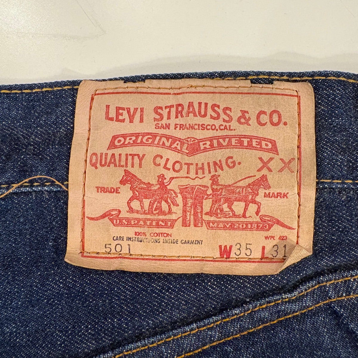 70's Levi's 501 single stitch (size W35 L31 dark)
