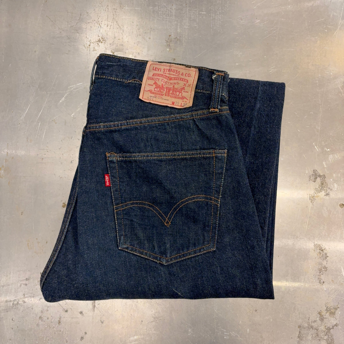 70's Levi's 501 single stitch (size W35 L31 dark)