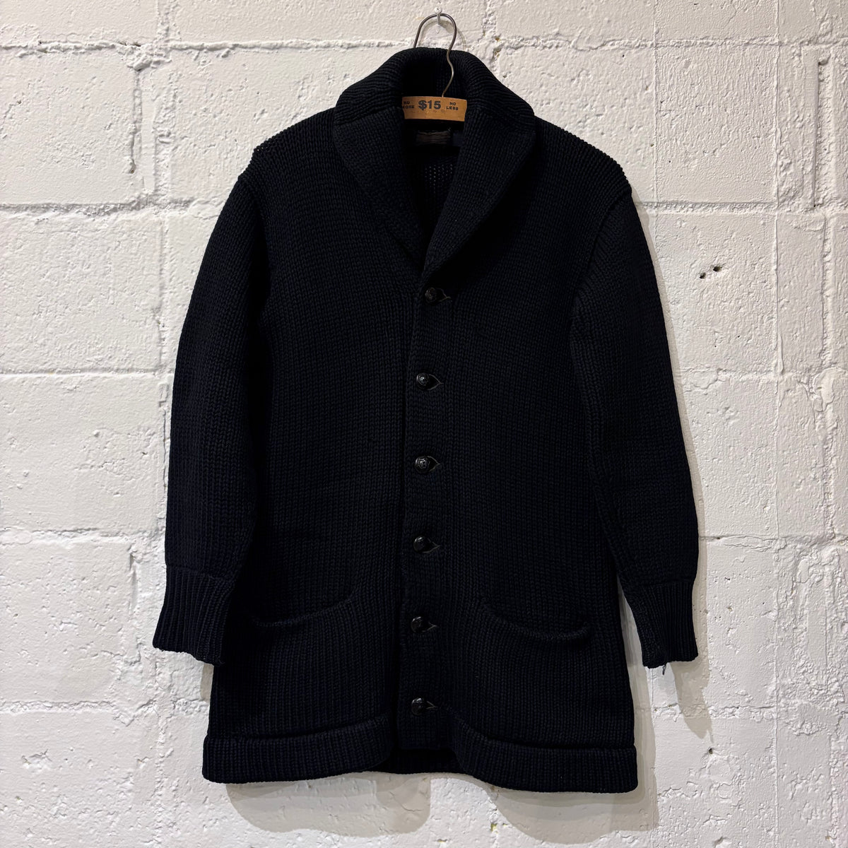 30's shawl collar cardigan