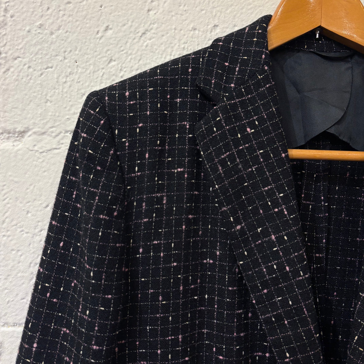 50's Berkray pink/ gray fleck black jacket (fits like a ML mint condition)
