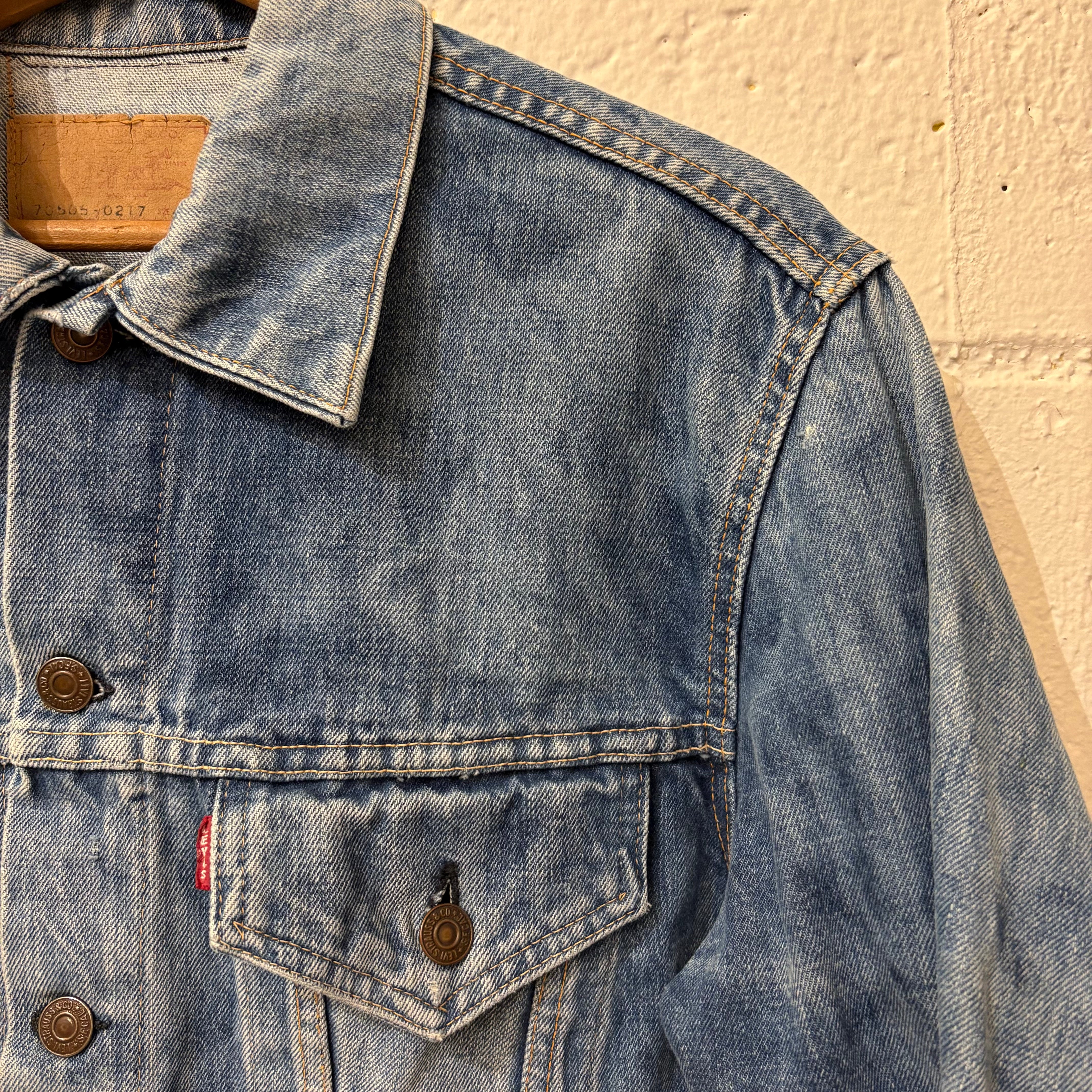 60's Levi's 70505-0217 early model "breach"