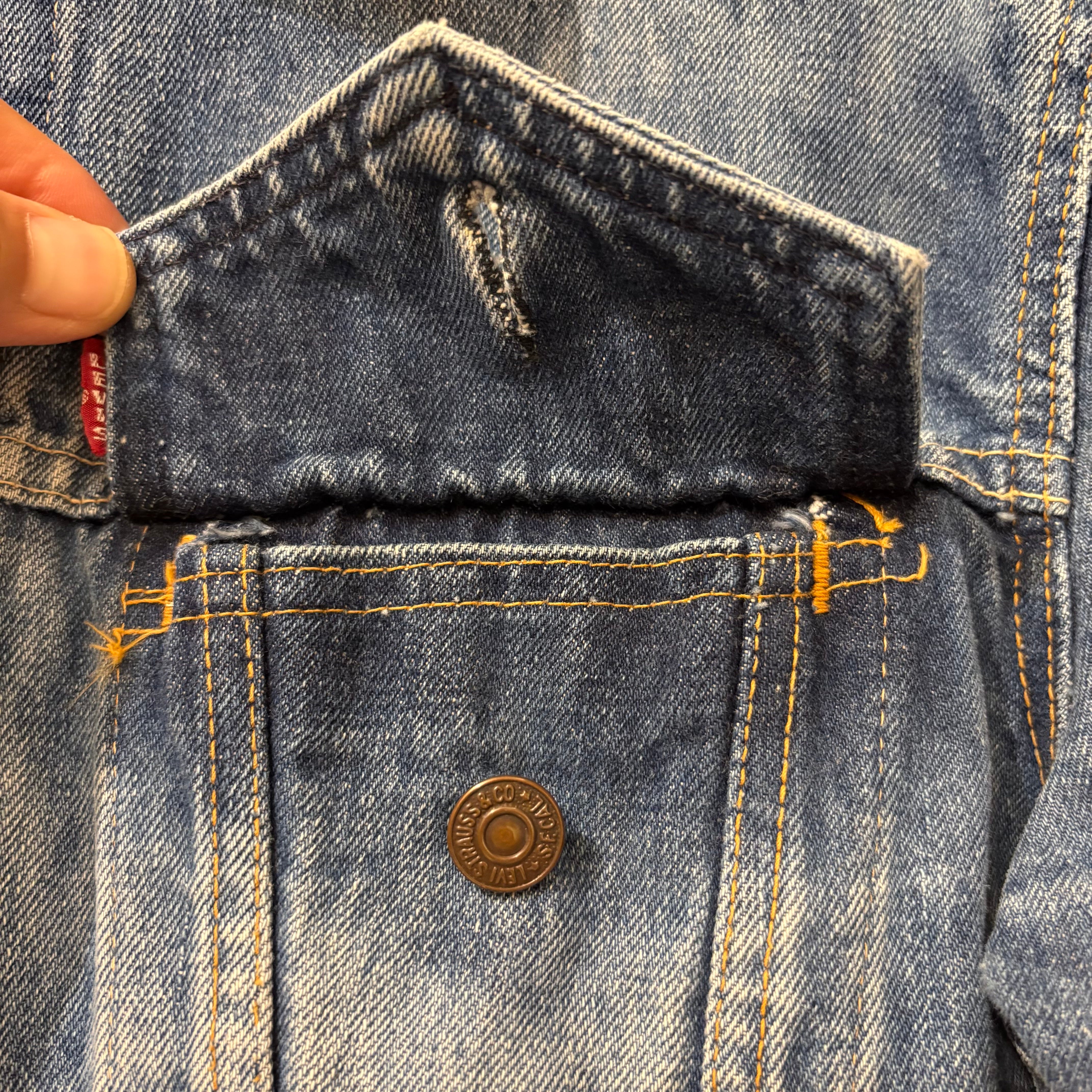 60's Levi's 70505-0217 early model "breach"