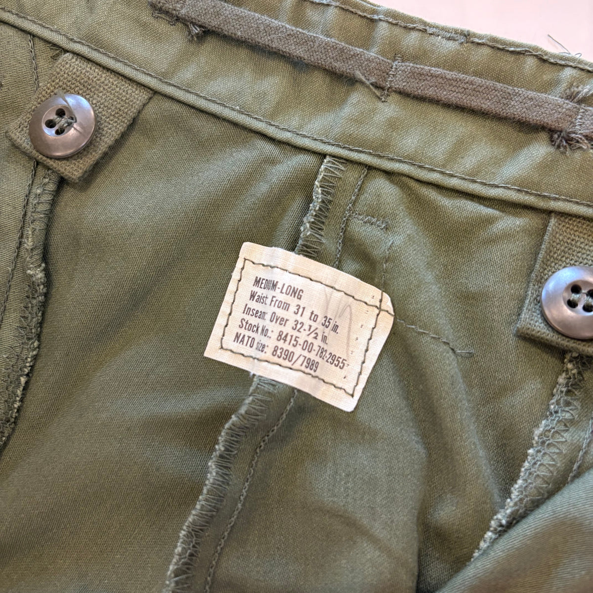 N.O.S. 70's U.S.Army M65 field pants