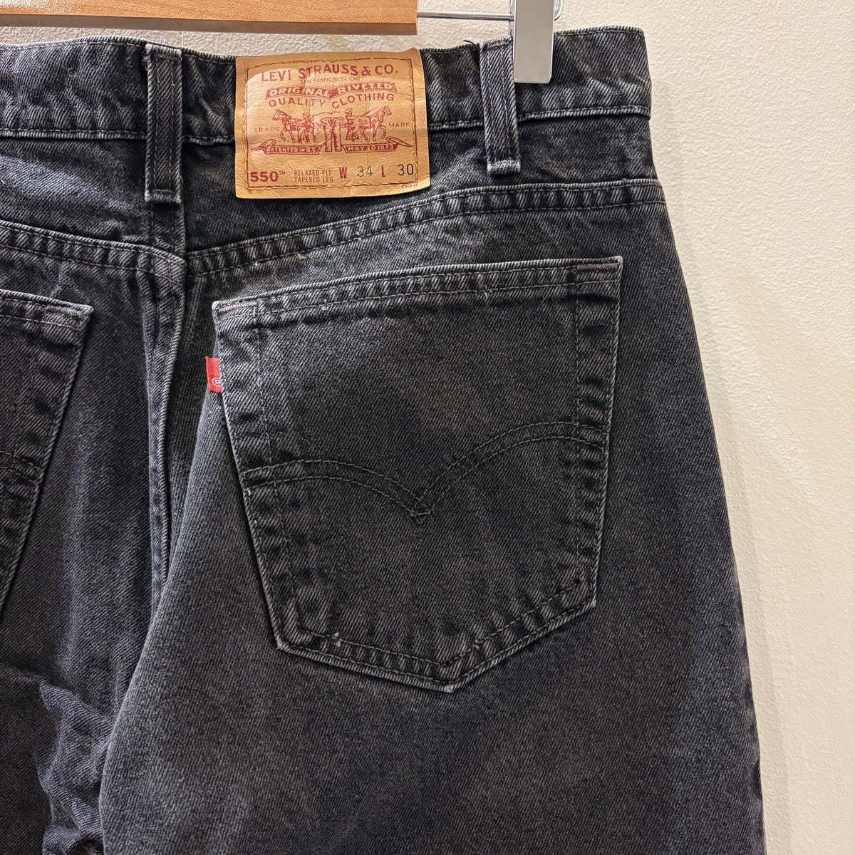 90's Levi's 550 black made in USA (W34 L30)